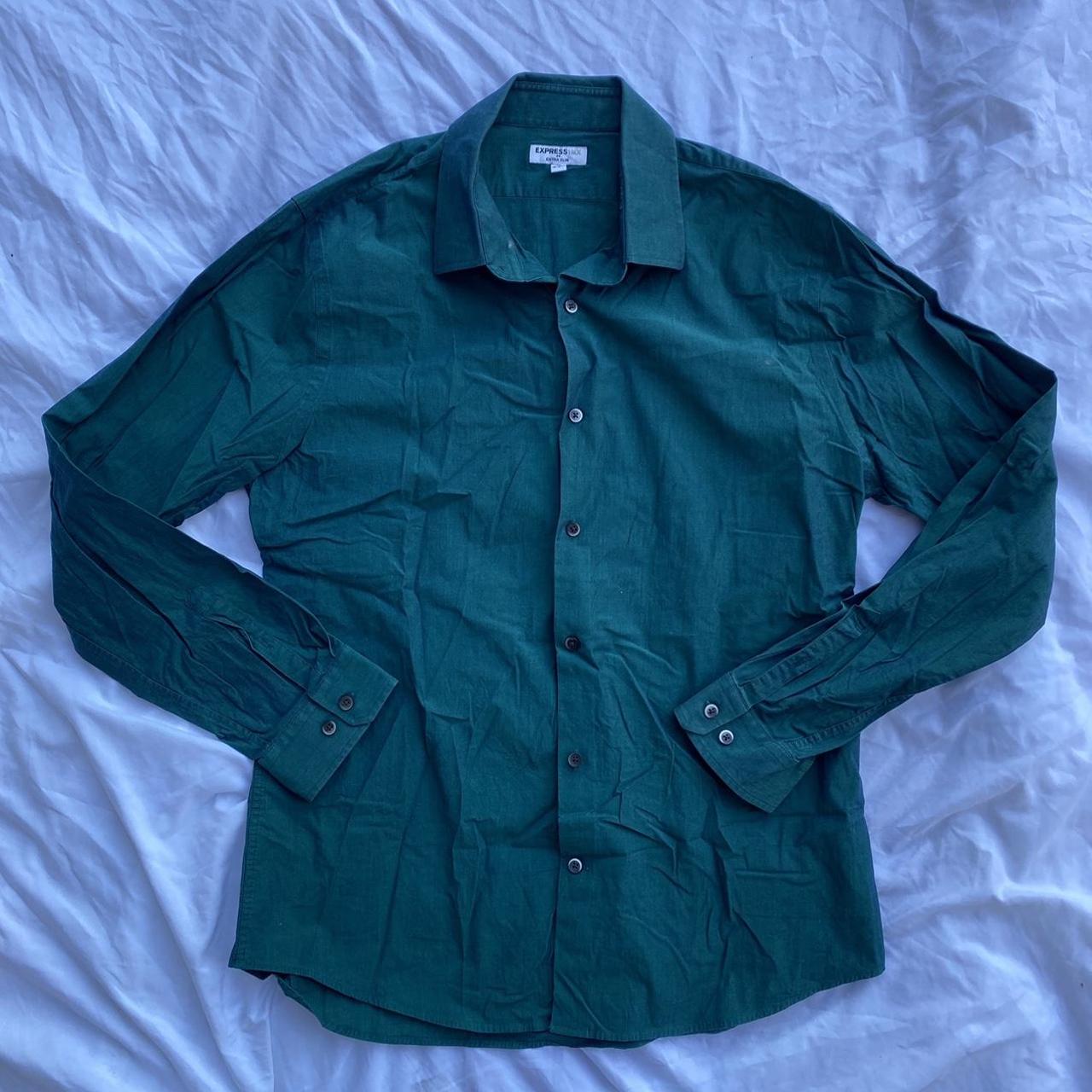 Express, Mens, Green, Button up Shirt In great... Depop