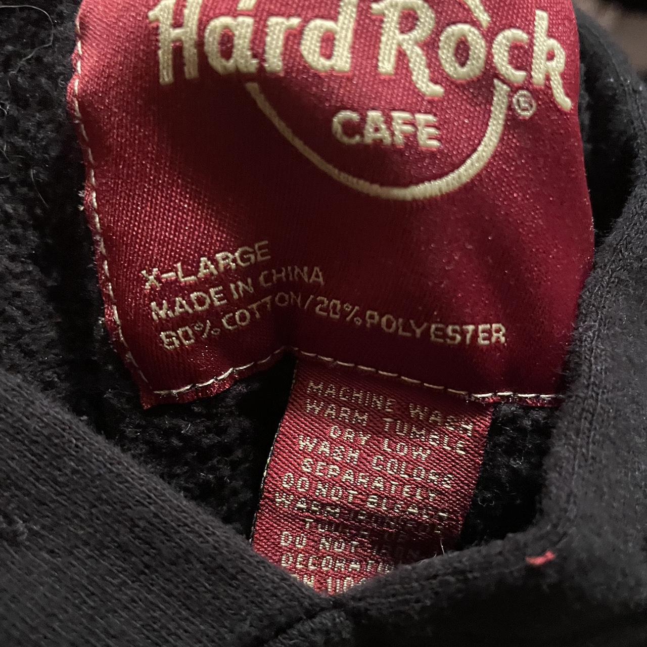 Hard Rock Cafe Men's Black and Yellow Hoodie (3)