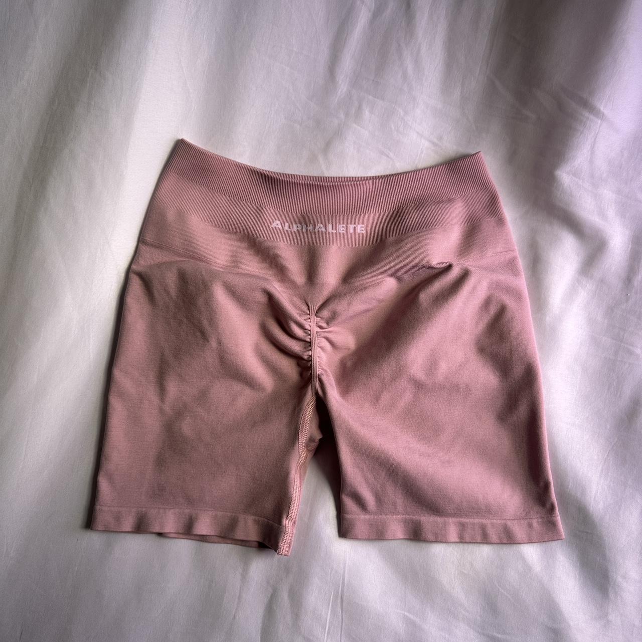 Alphalete Amplify short 4.5” (misty lilac) - Worn - Depop