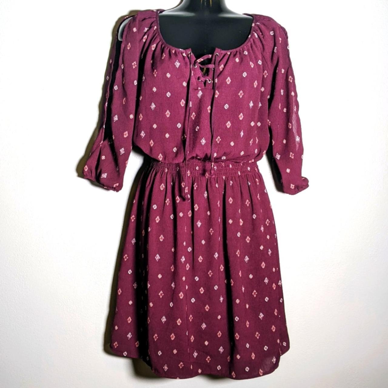 Maurices maroon outlet dress