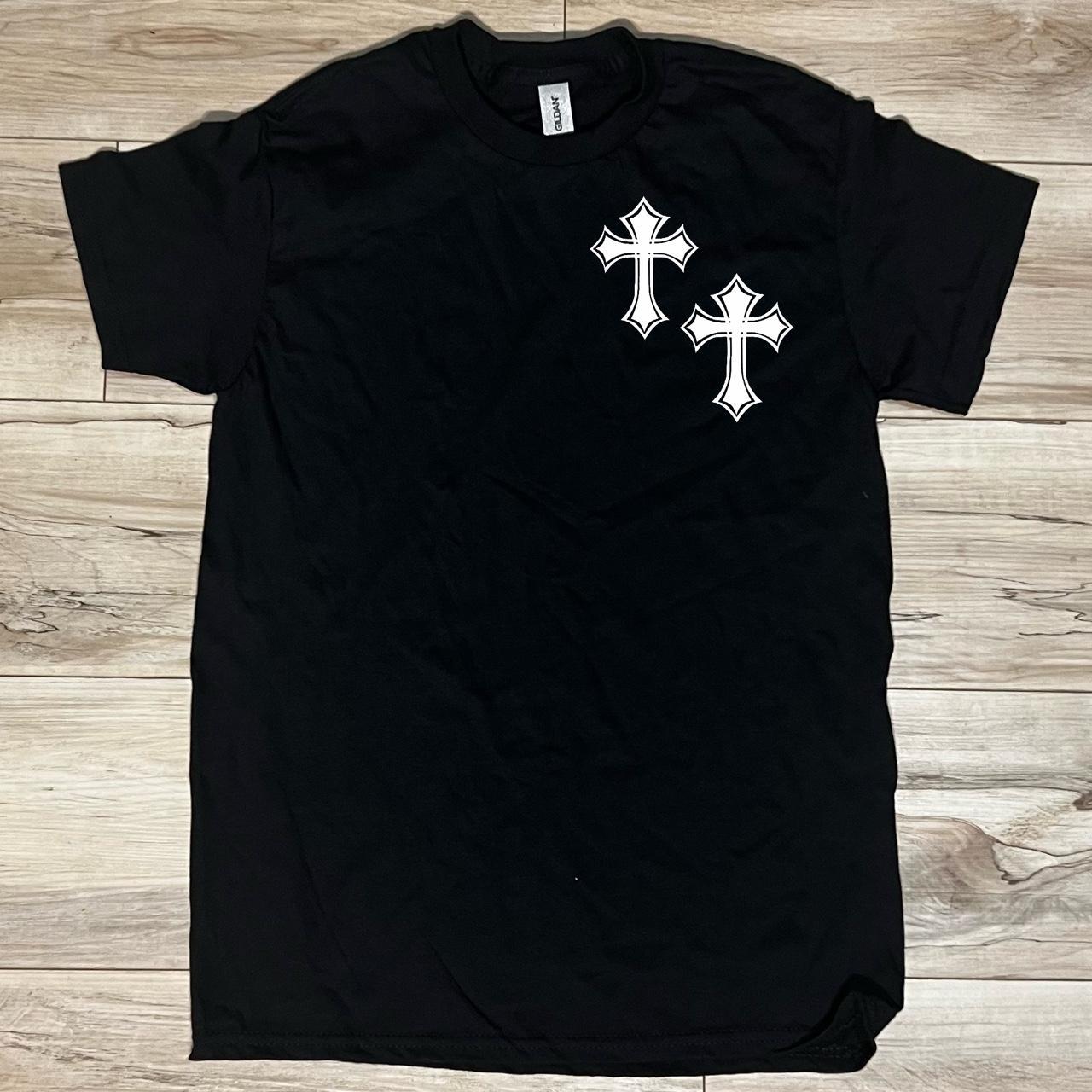 Y2k cross shirt Gildan T-Shirt 100%... - Depop