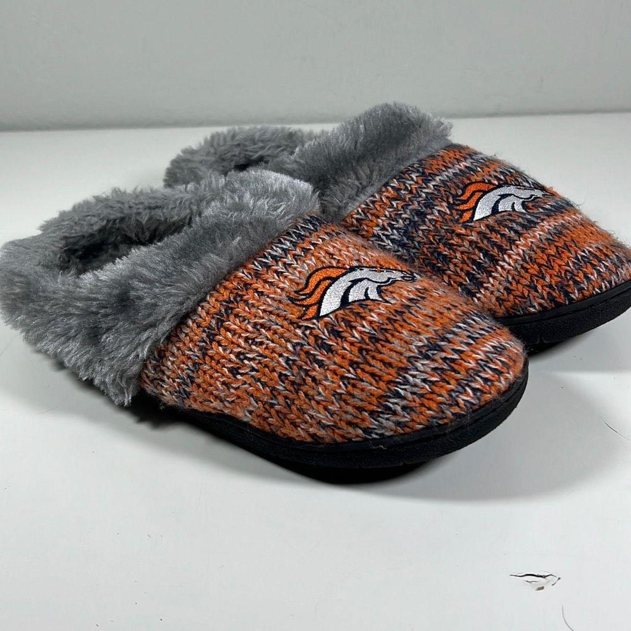 Broncos Women's Faux Fur Slippers House Shoes In - Depop