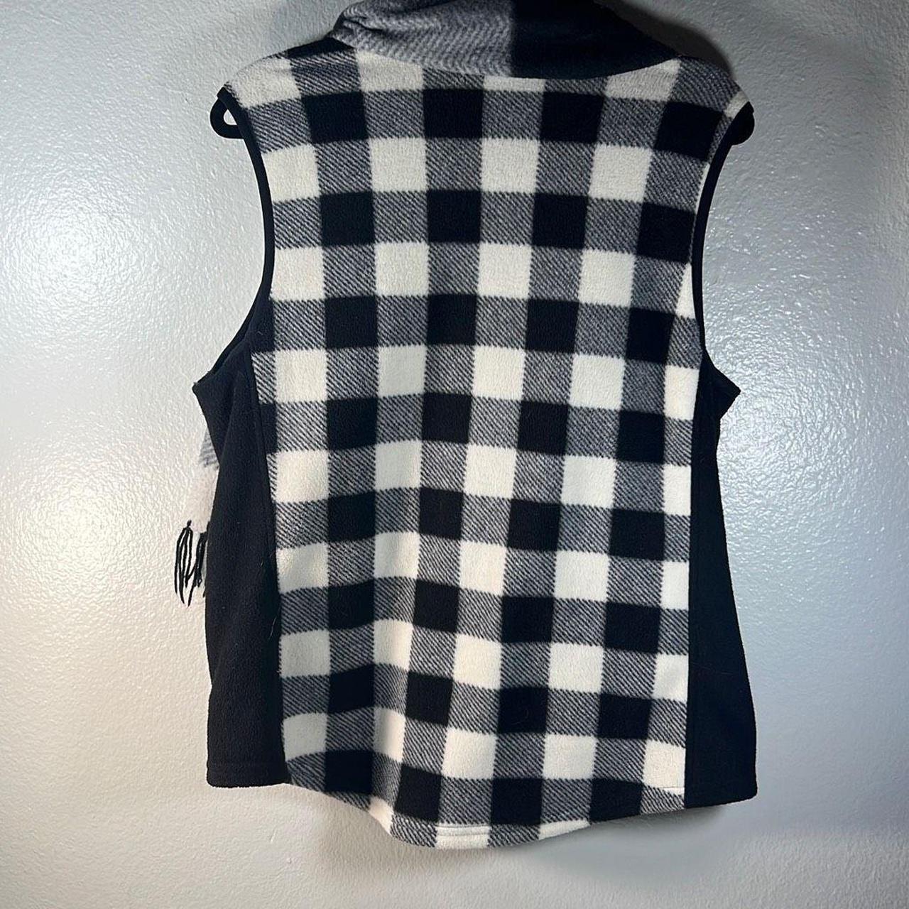 chaps buffalo plaid vest