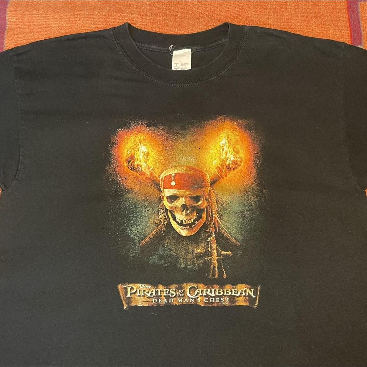 Vintage Pirates of the Caribbean Movie Promo T Shirt - Depop