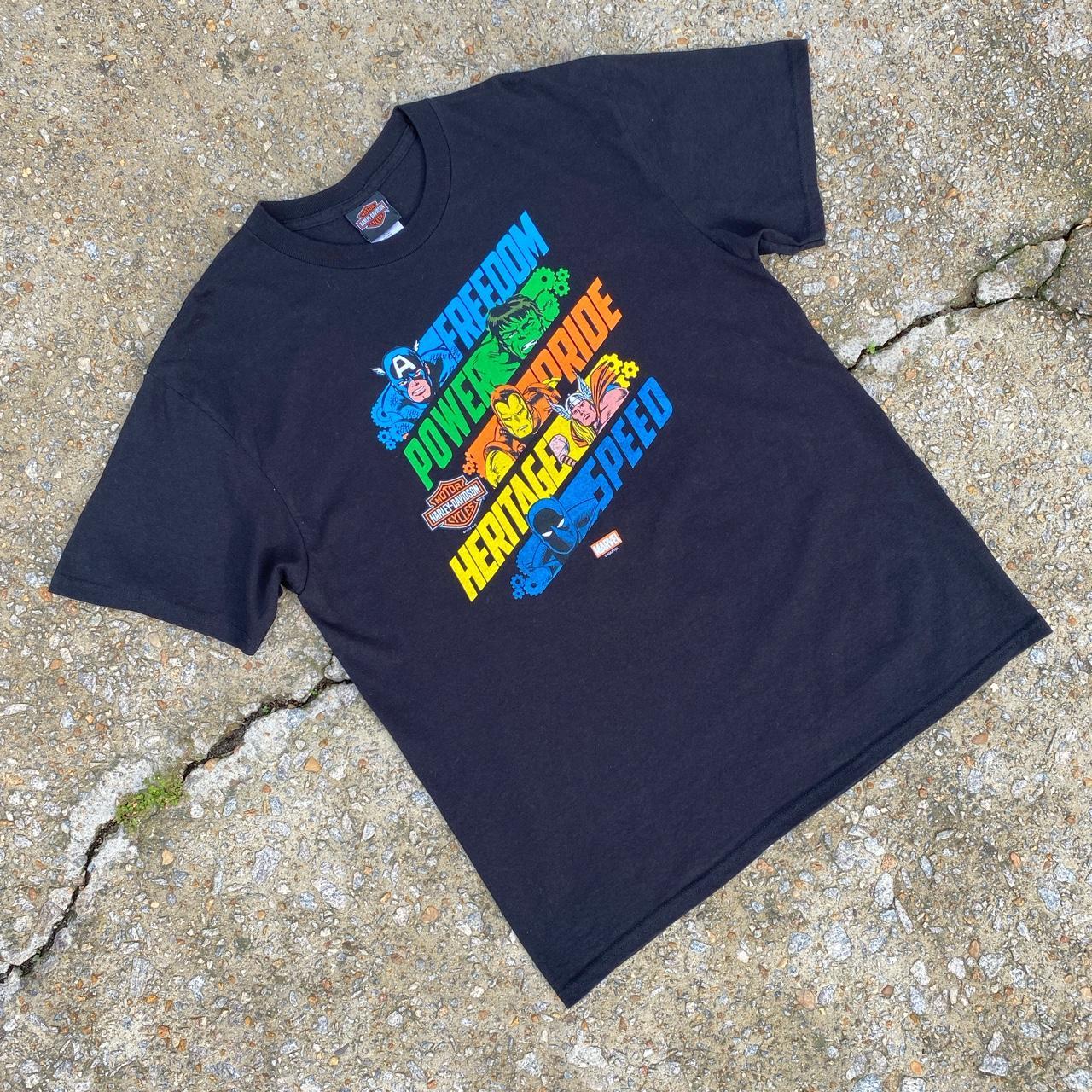 captain america harley davidson shirt