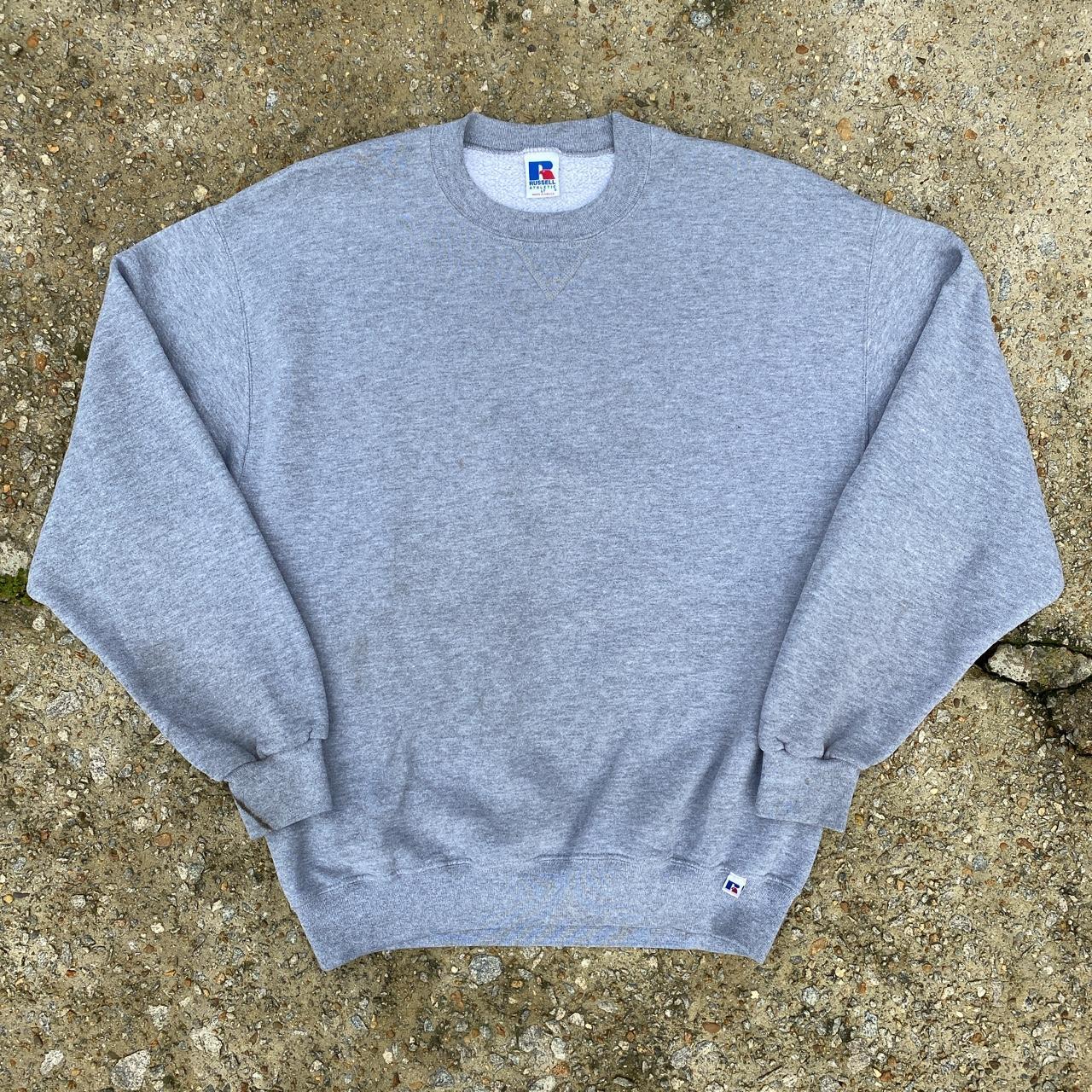 Russell Athletic Men's Grey and White Sweatshirt (4)