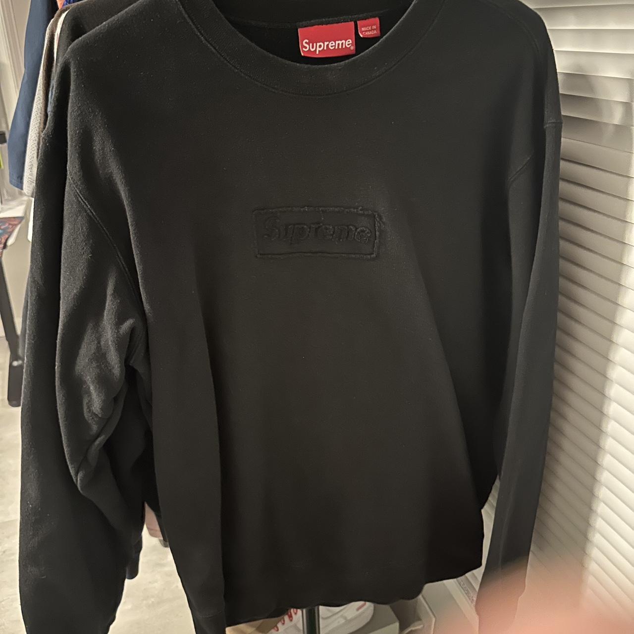 Supreme cutout bogo crewneck Large, (image contrast... - Depop