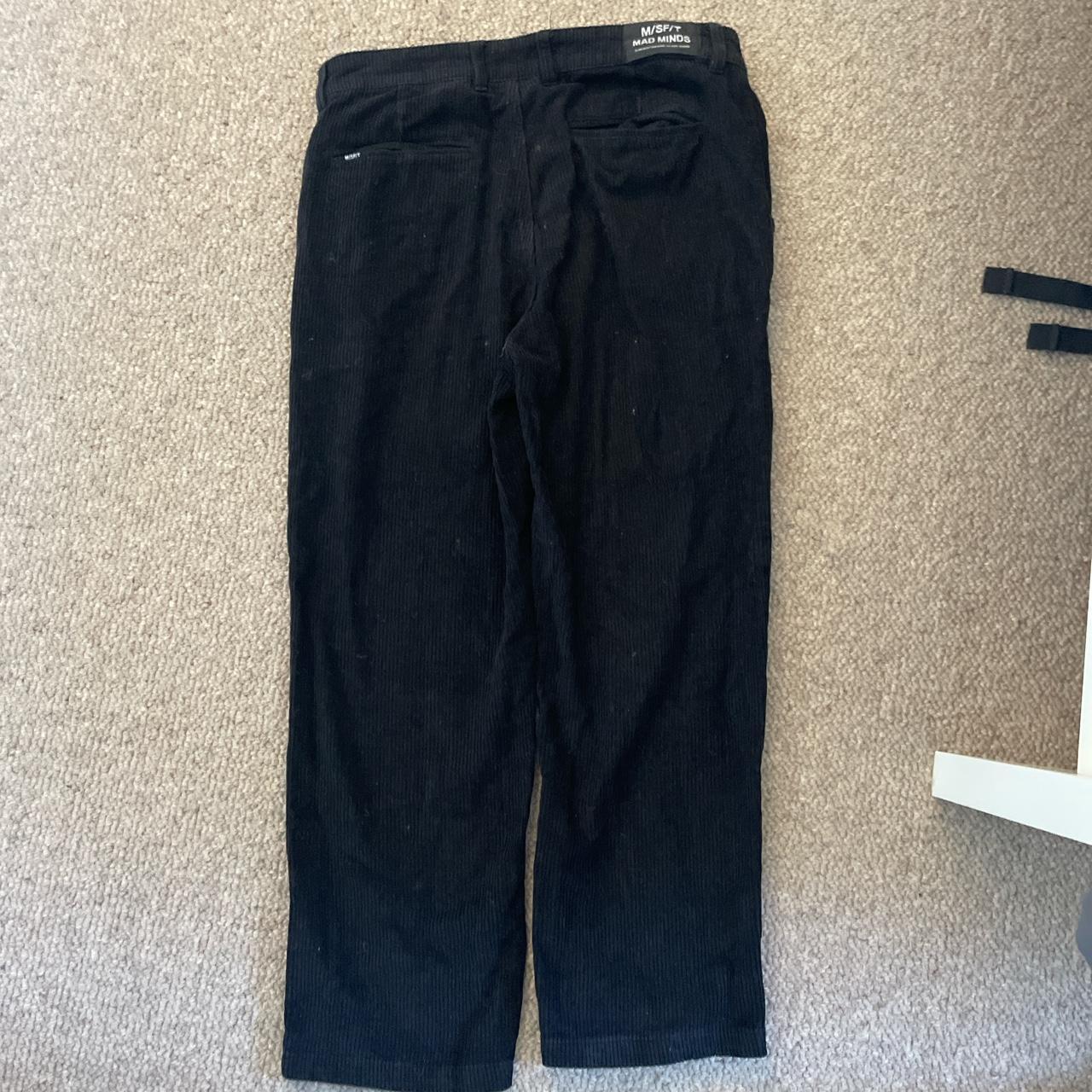 baggy style misfit corduroy pants black great... - Depop