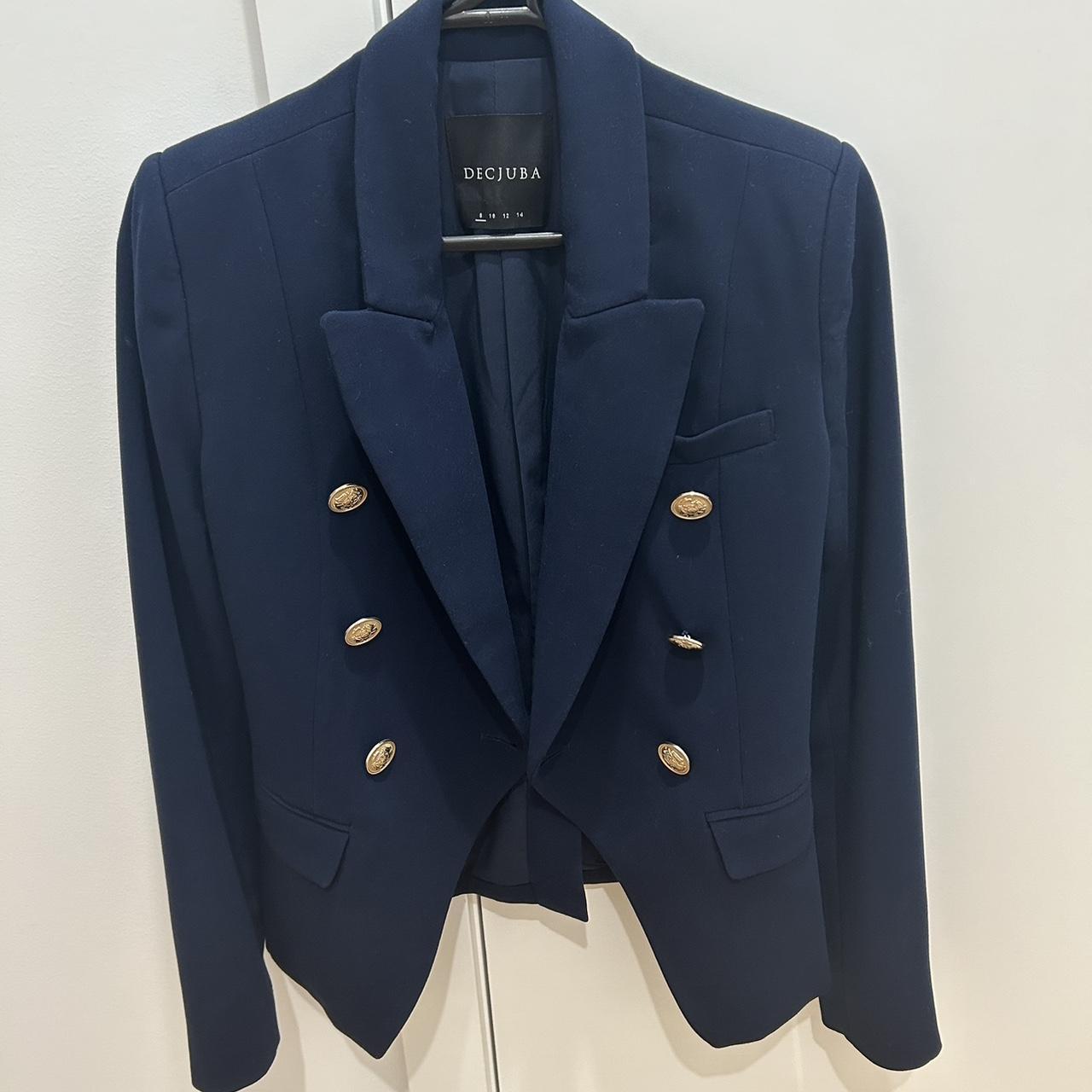 Decjuba navy clearance blazer