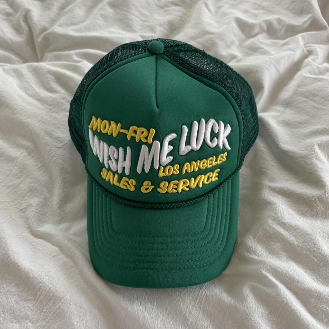 Wish Me Luck Trucker Hat So cute! Purchased from... - Depop