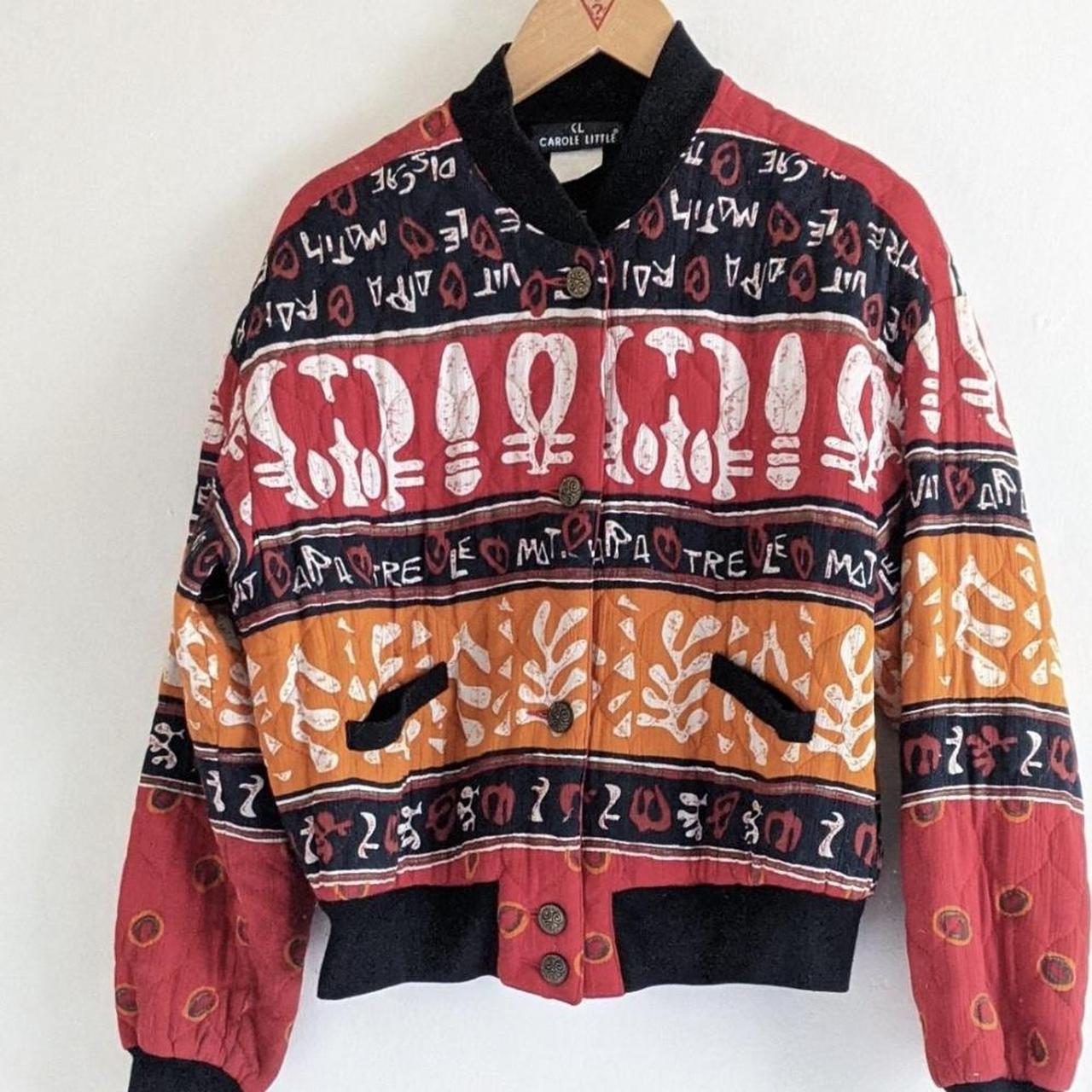 Vintage 80s/90s Carole Little bomber... | Depop 