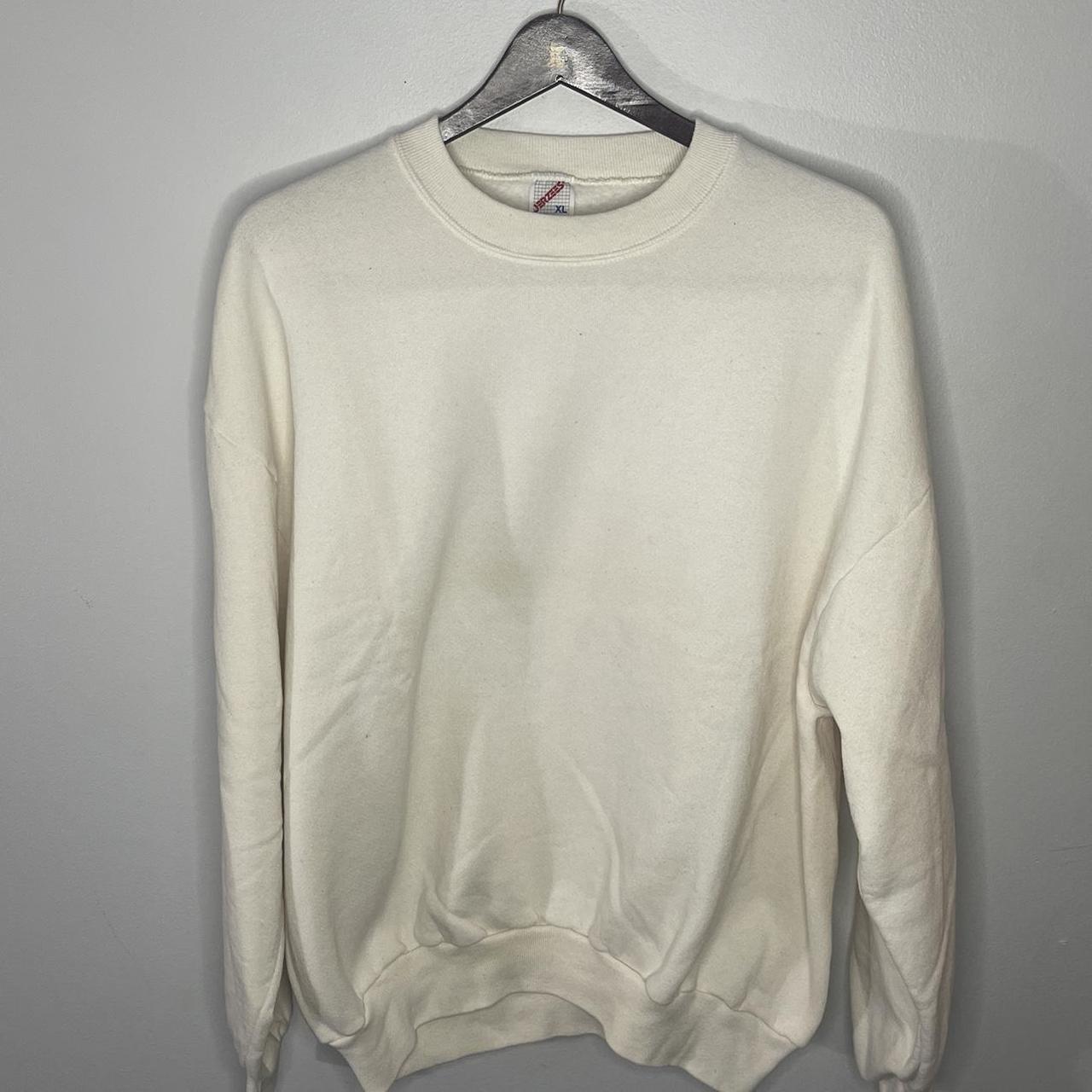 Jerzees best sale white sweatshirt