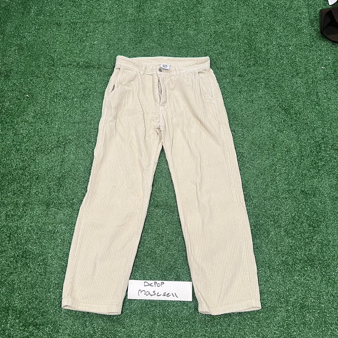 Ronning corduroy pants cream Size 28 Message for... - Depop