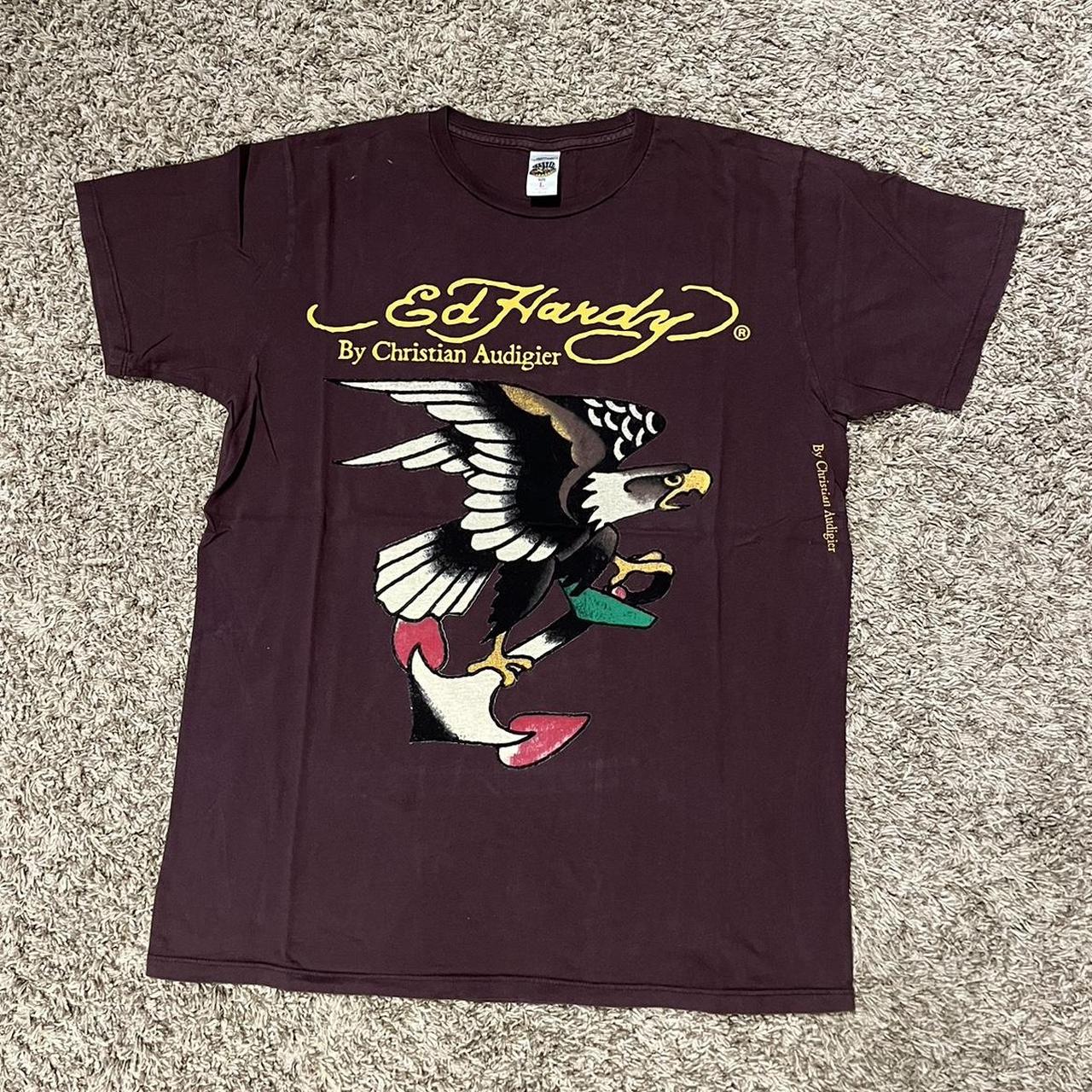 Vintage Ed Hardy tee size large great... - Depop