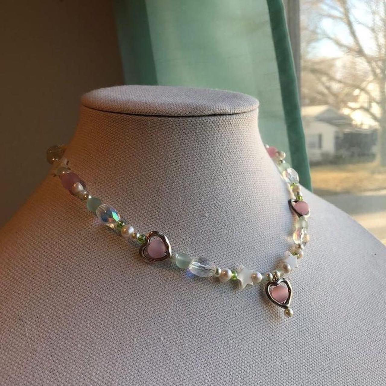 Women's Pink and Green Jewellery (2)