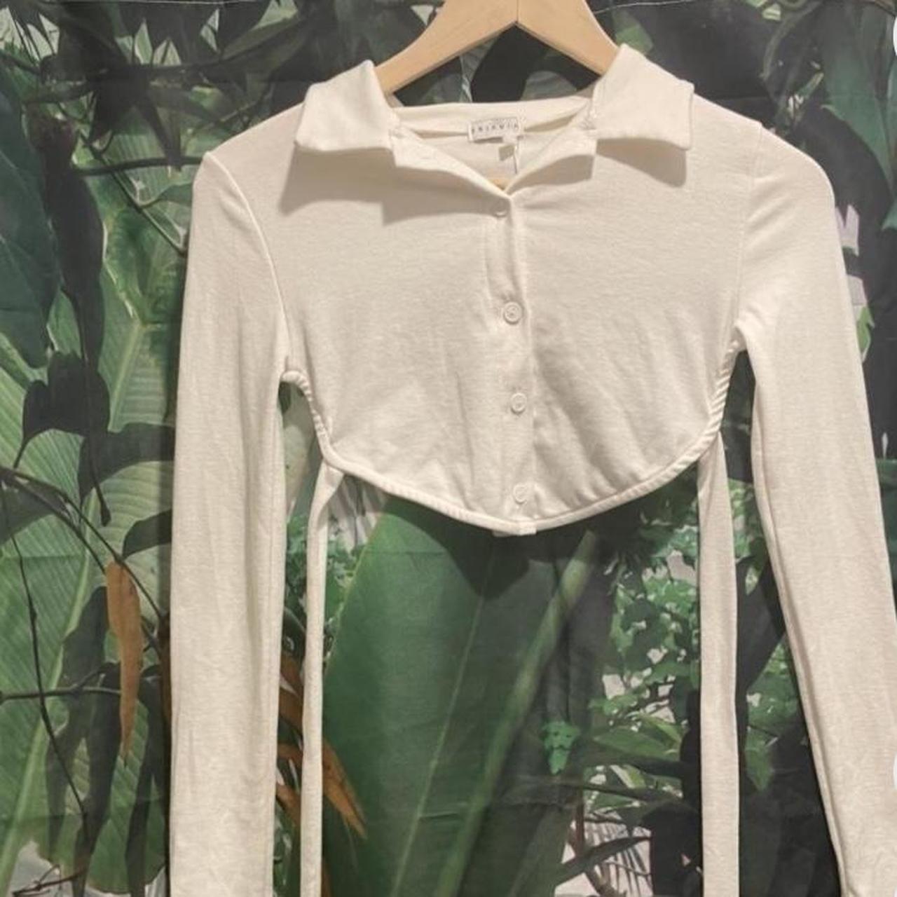 Source Unknown Women's Crop top - White - XS – BR… - image 1