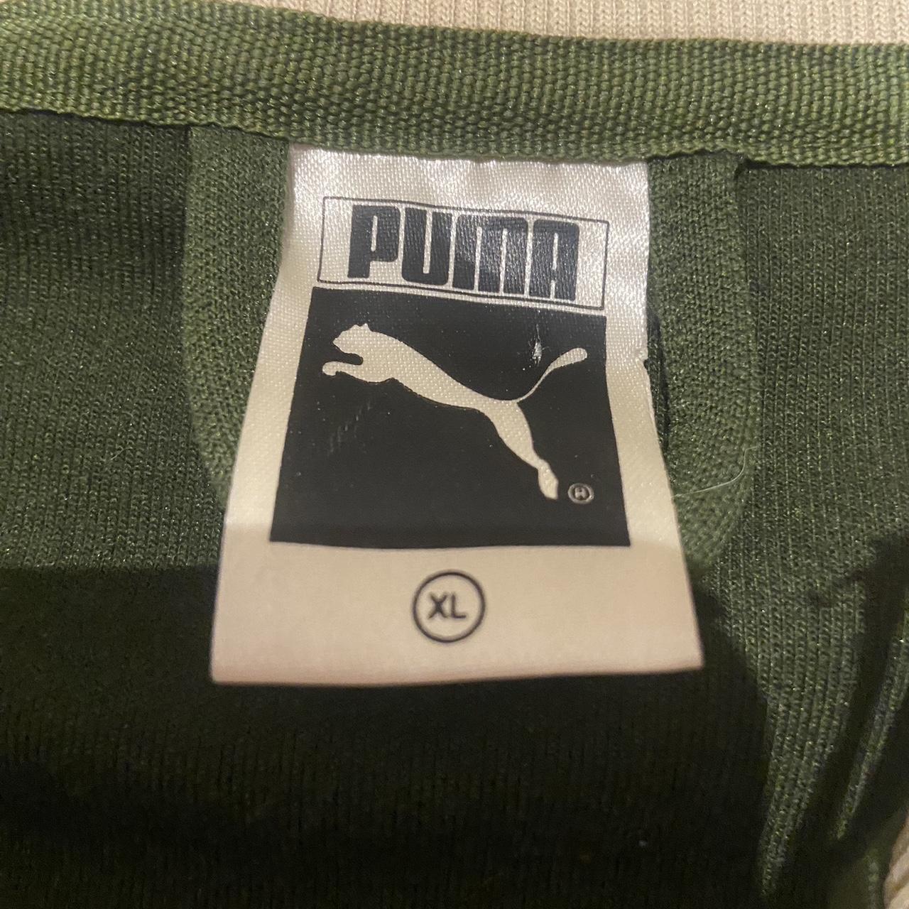 Green puma track jacket Limited Edition - Depop