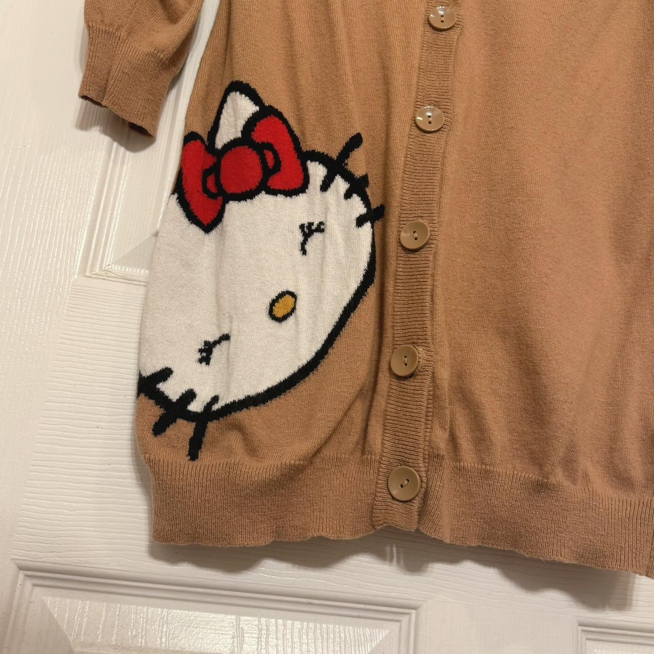 Vintage Hello Kitty x Forever 21 brown/tan button Depop