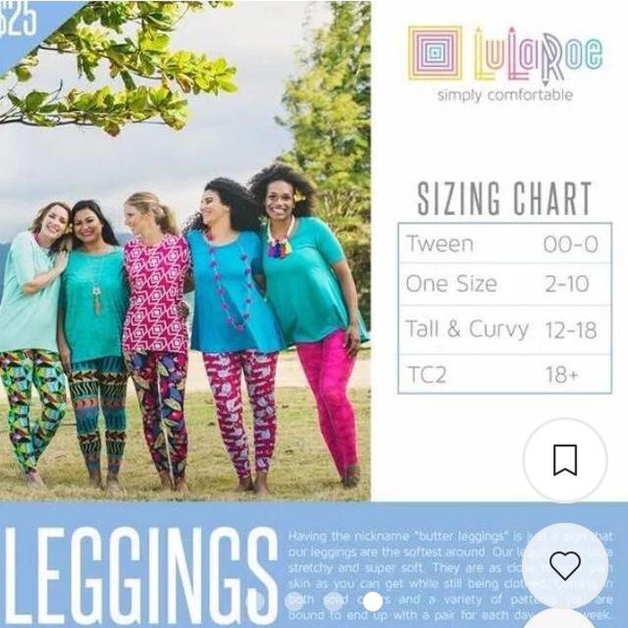 Lularoe leggings: tall & curvy. Geometric print. - Depop