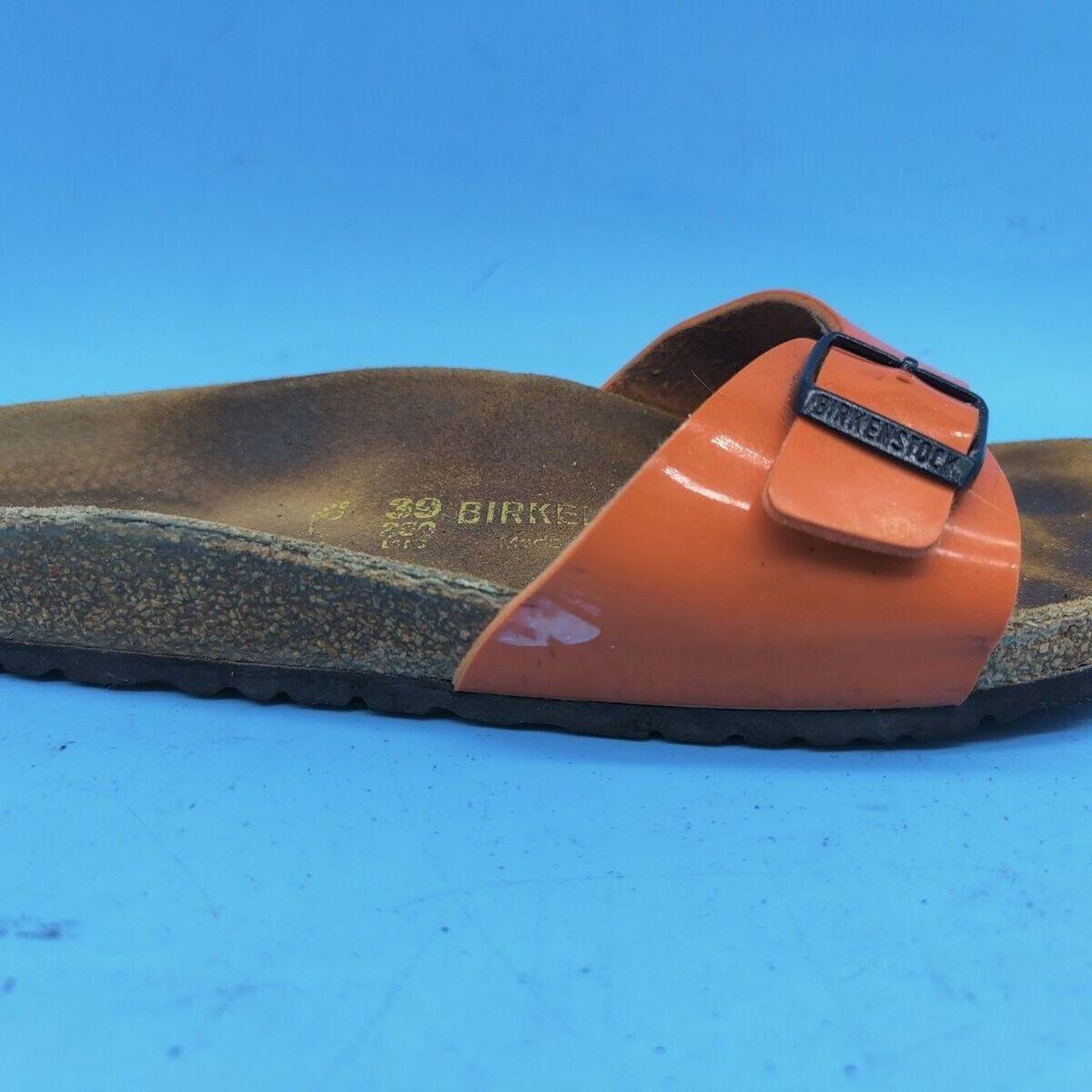 Birkenstock Women's Leather Orange Sandals UK 6 EU... Depop
