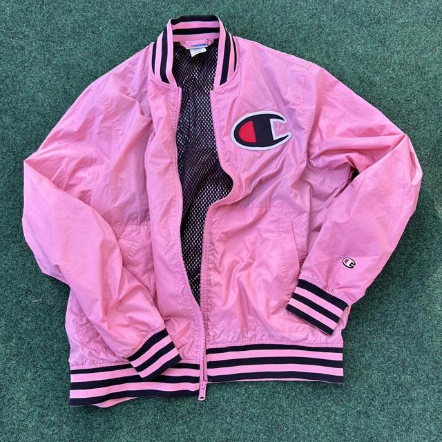 Pink champion clearance bomber jacket