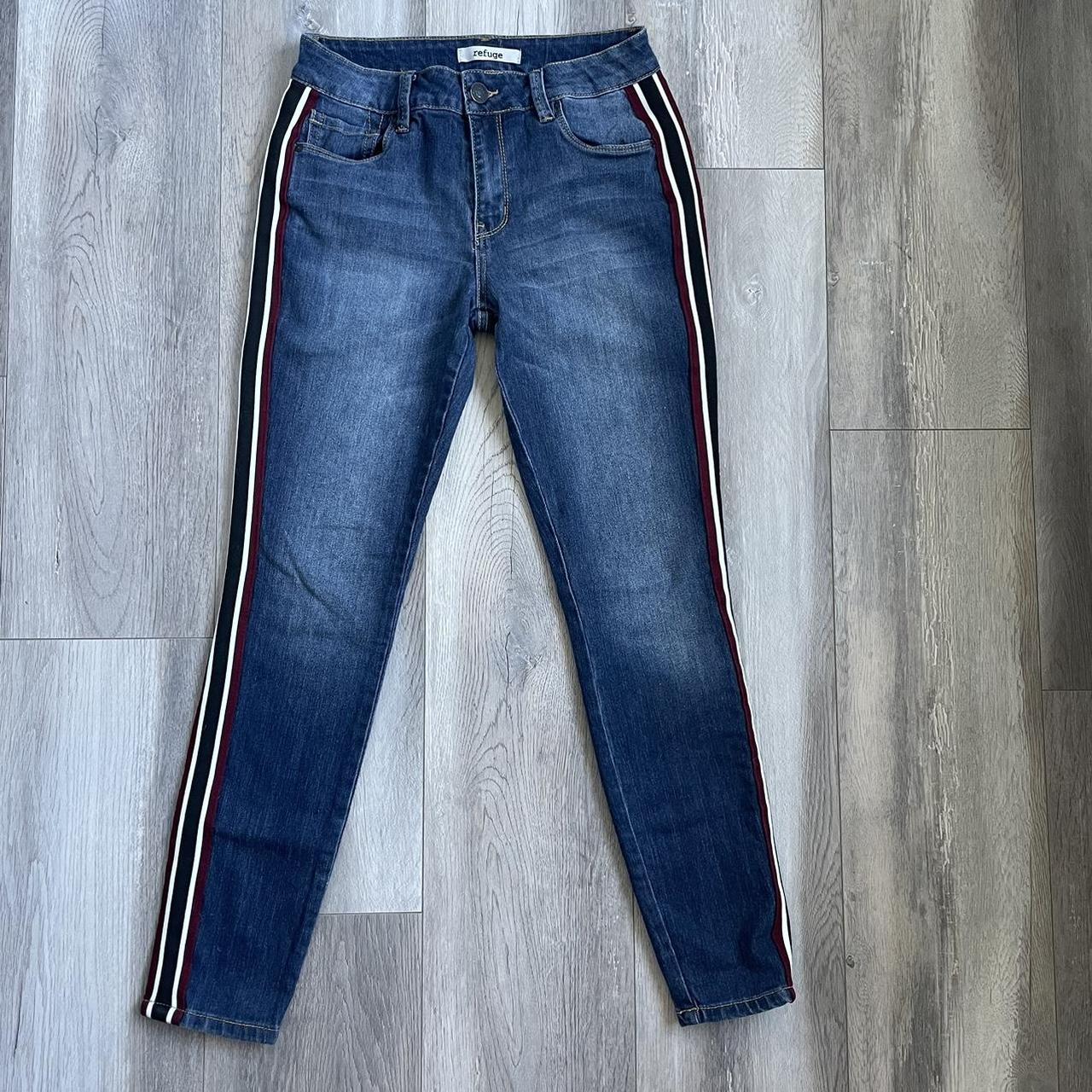 Side stripe jeans for on sale girls