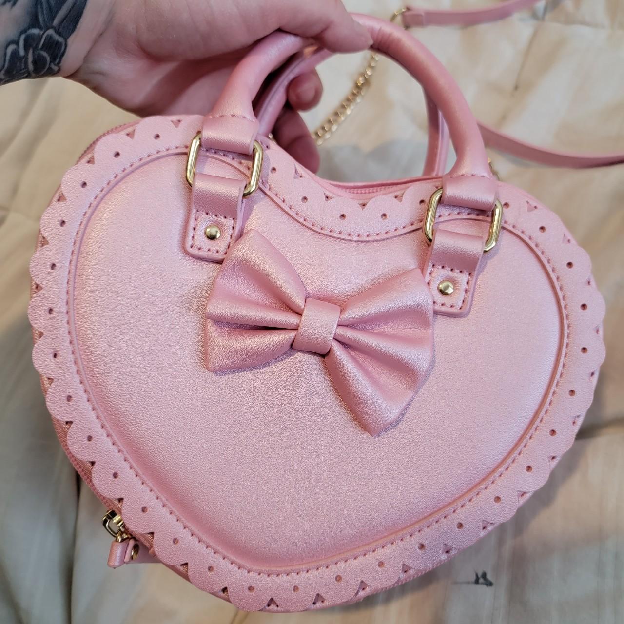 Super kawaii pastel pink lolita purse bag. Brand is... - Depop