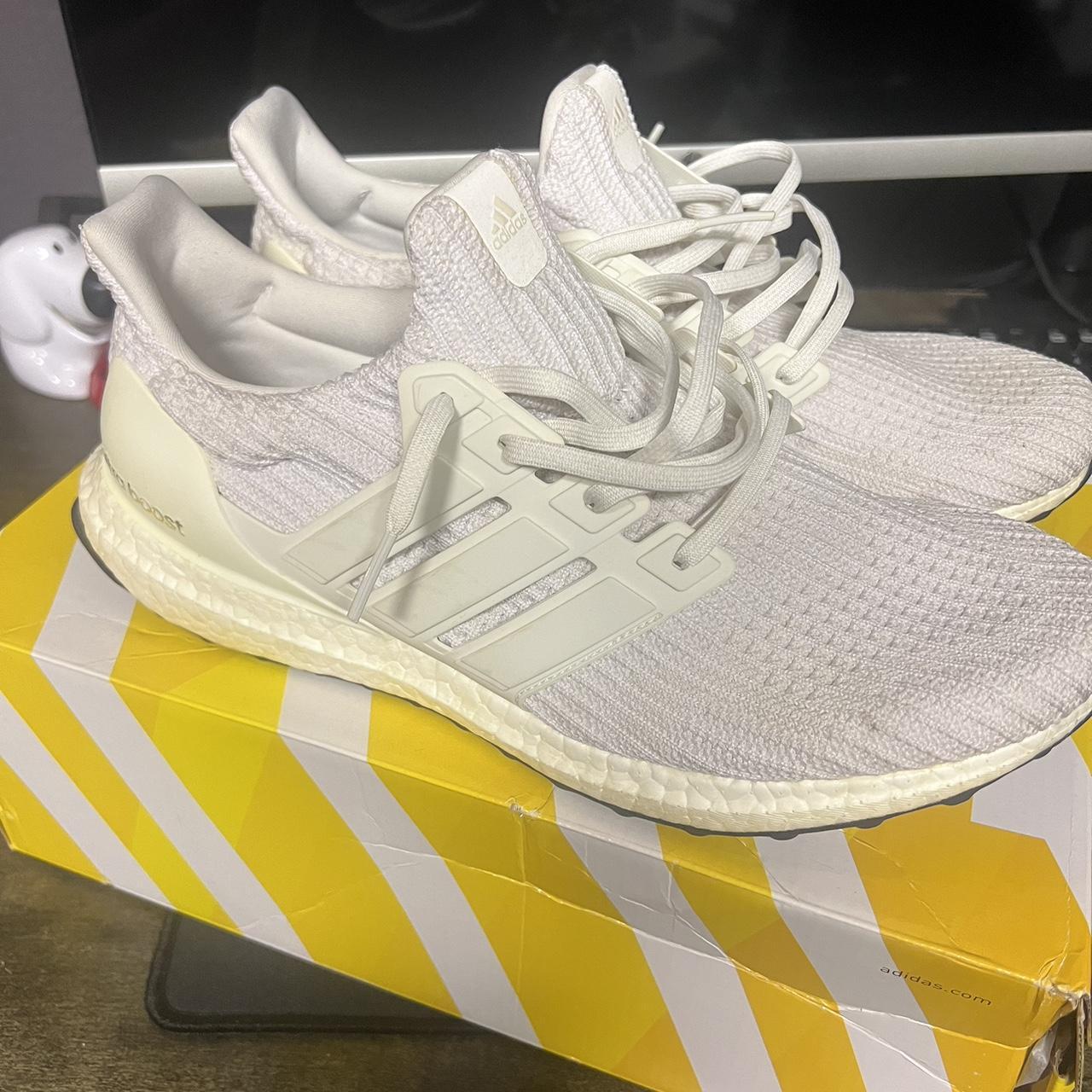 Dirty triple on sale white ultra boost