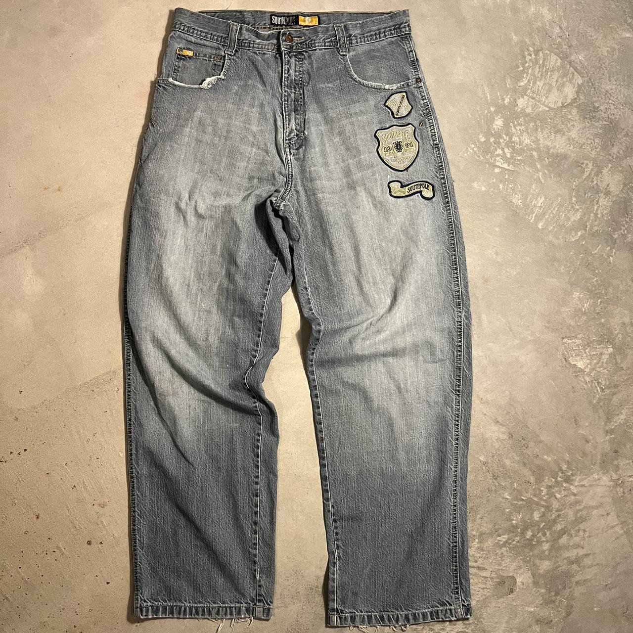 Southpole jeans sick embroidery on the front left... - Depop