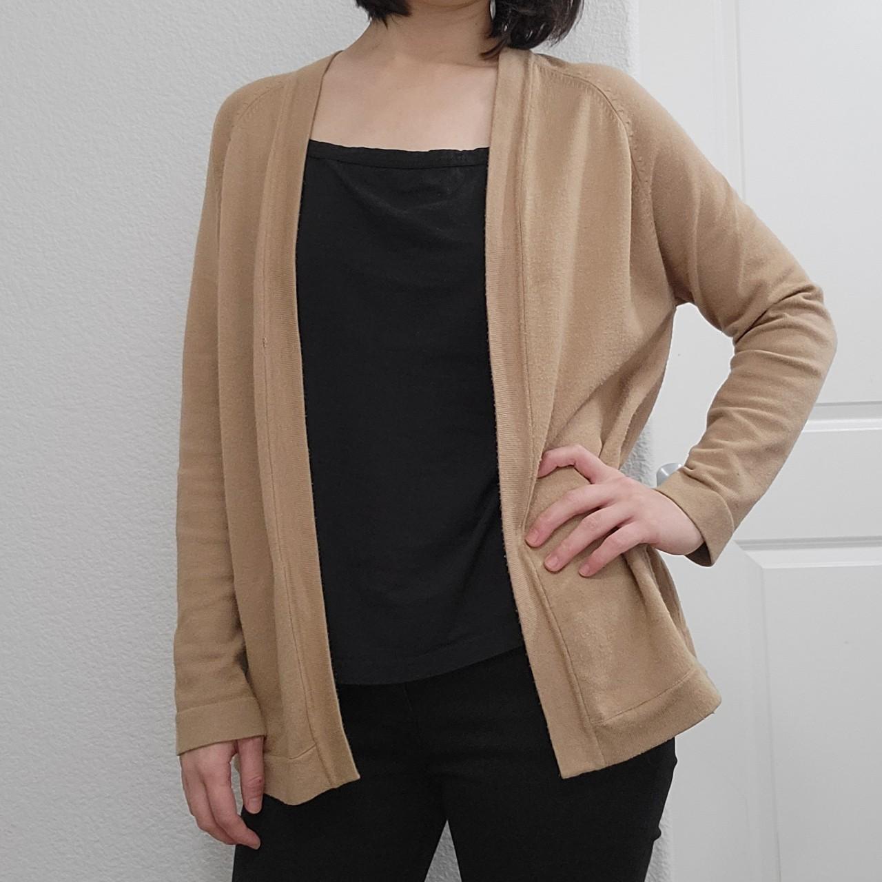 Lightweight tan cardigan sale