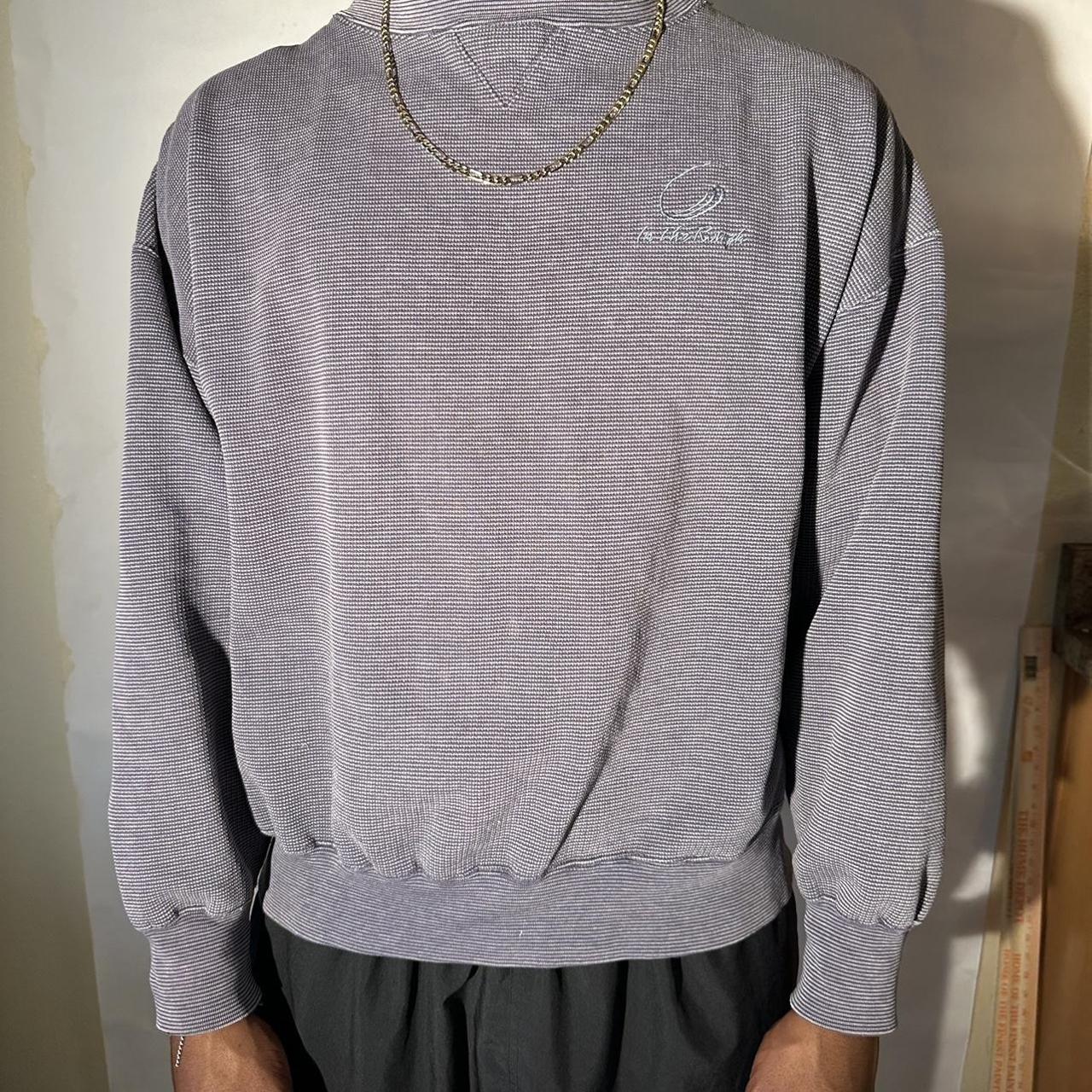 Port Authority Men's Grey Sweatshirt Depop