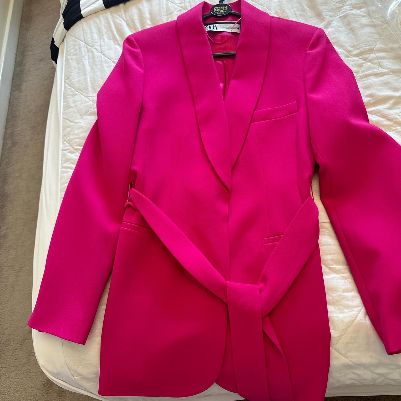 Zara hot pink fuchsia suit Matching trousers