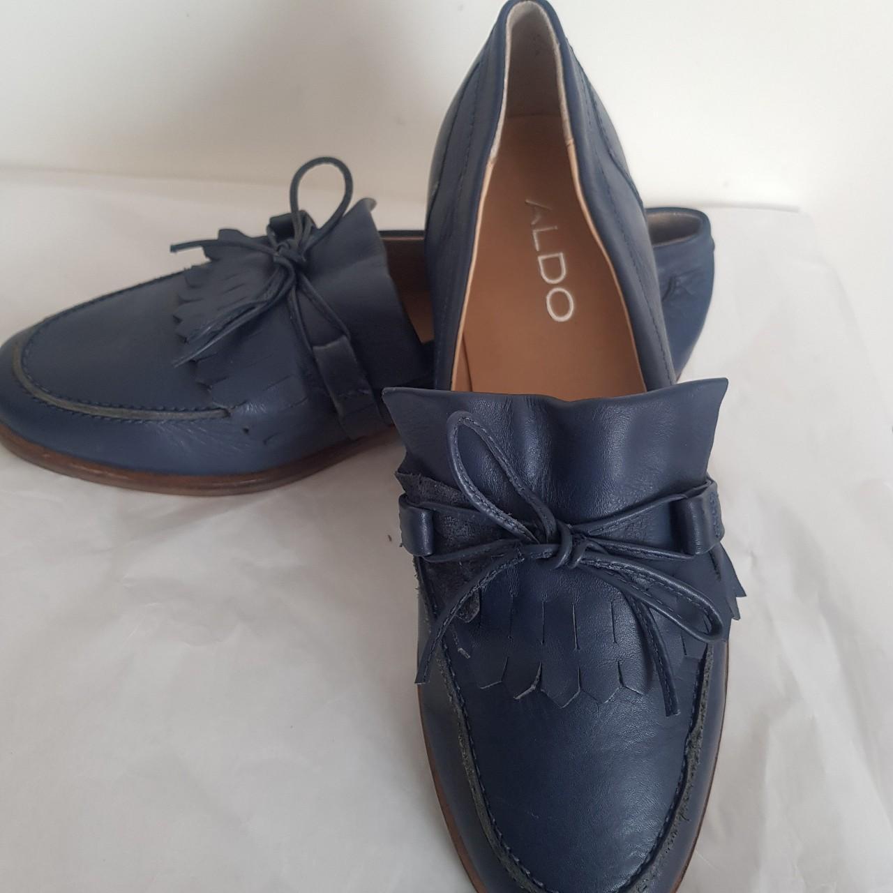 ALDO LEATHER LOAFERS WITH TASSELS. BRAND NEW / NO... Depop