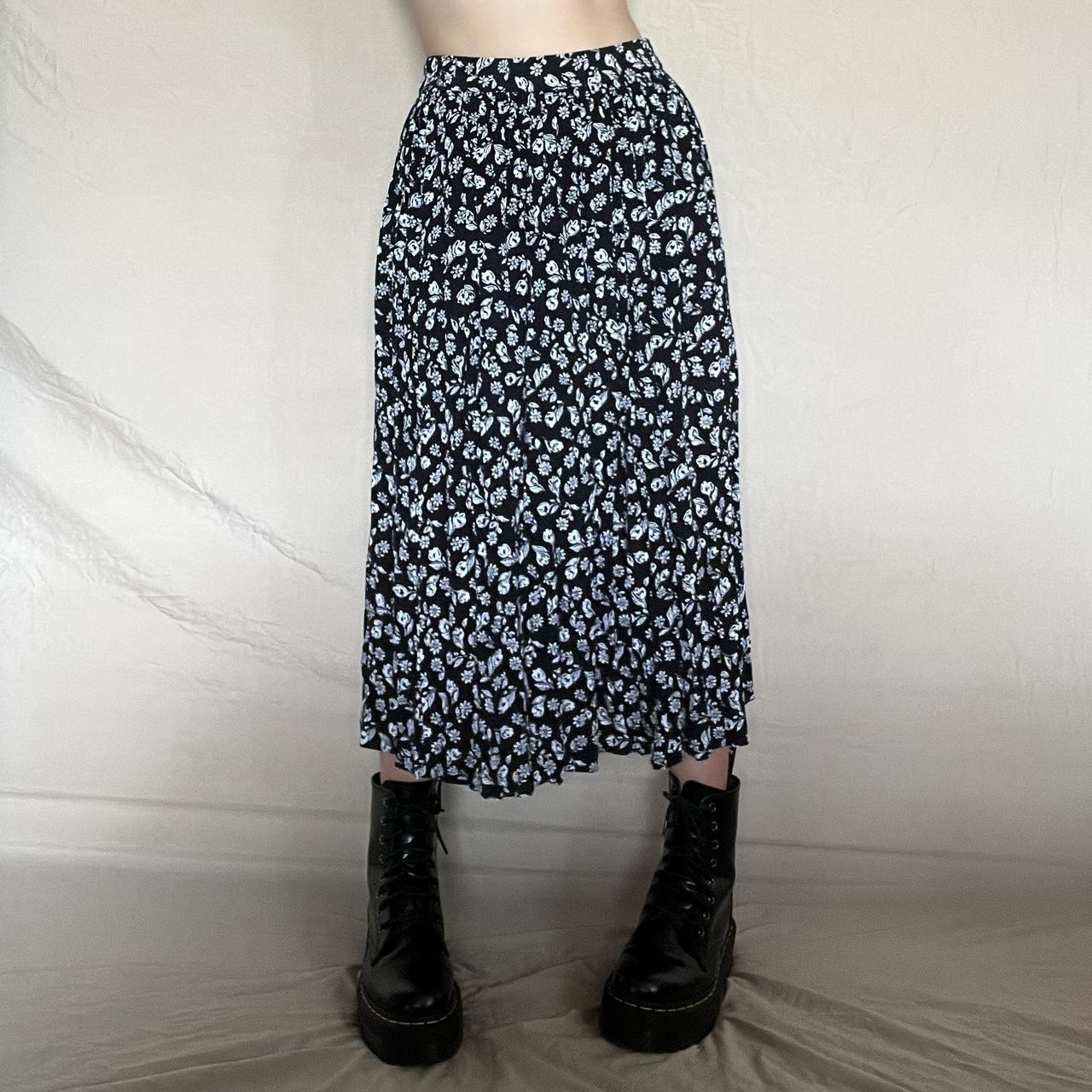 gorgeous floral grunge talbots maxi skirt,