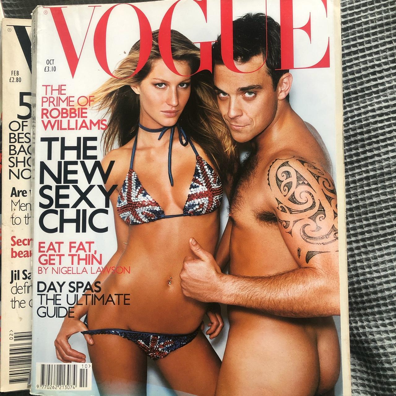 Vogue 2000 Giselle and Robbie Williams | Depop