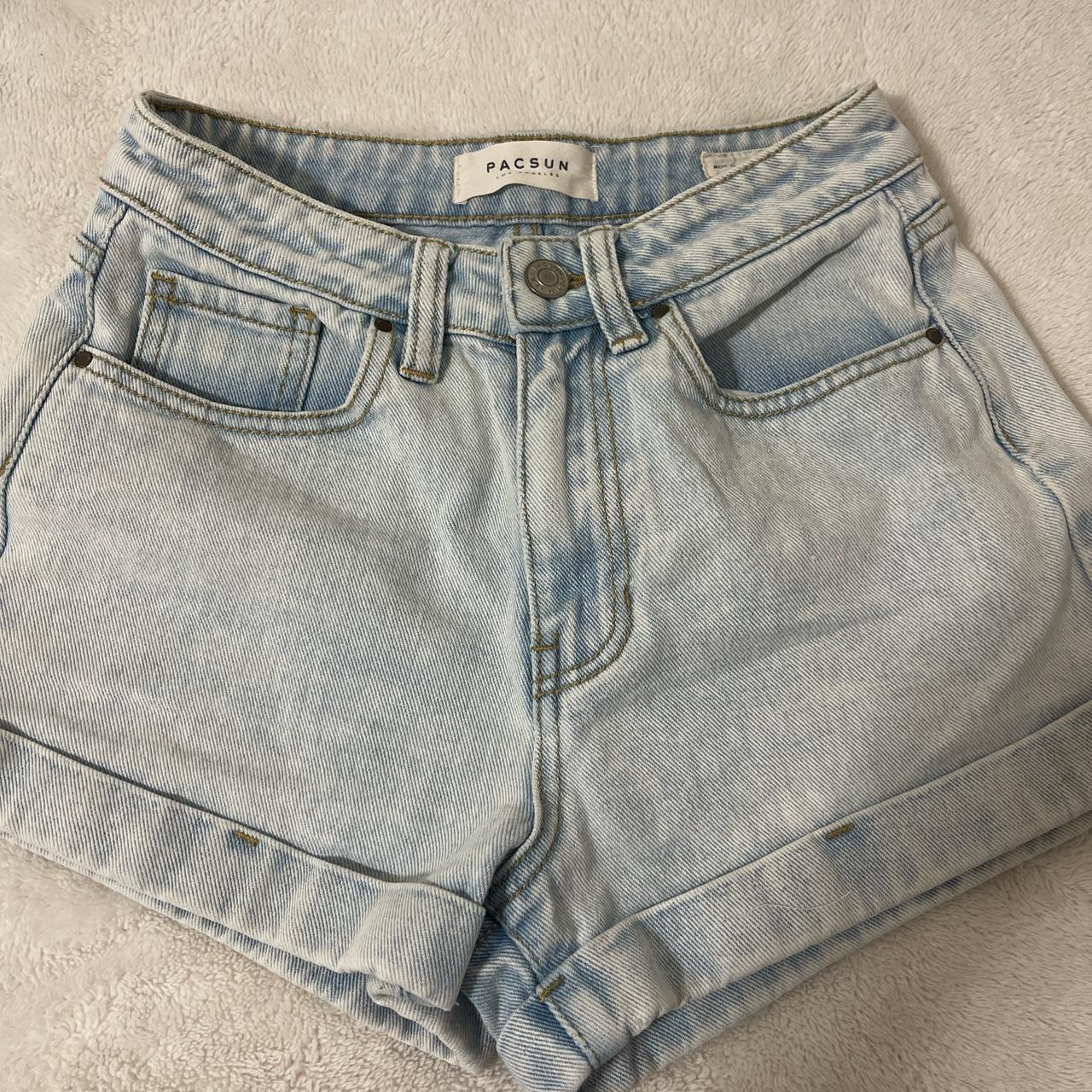 PacSun Gray Denim Mom Shorts