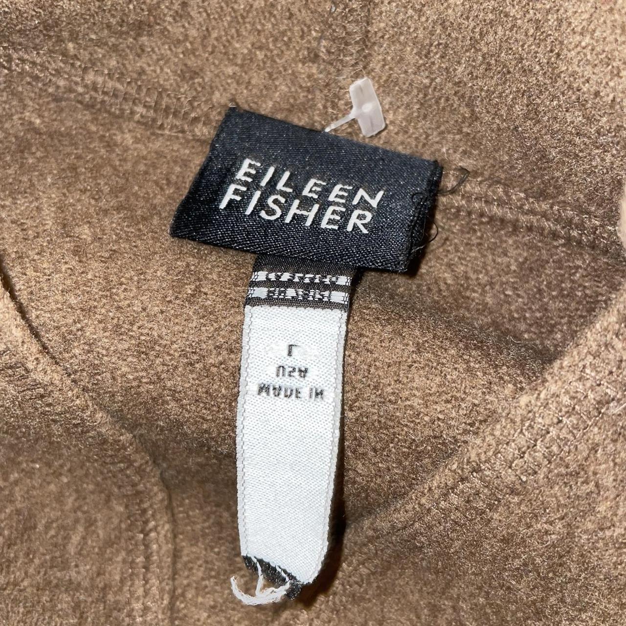 eileen-fisher-women-s-brown-and-khaki-coat-depop
