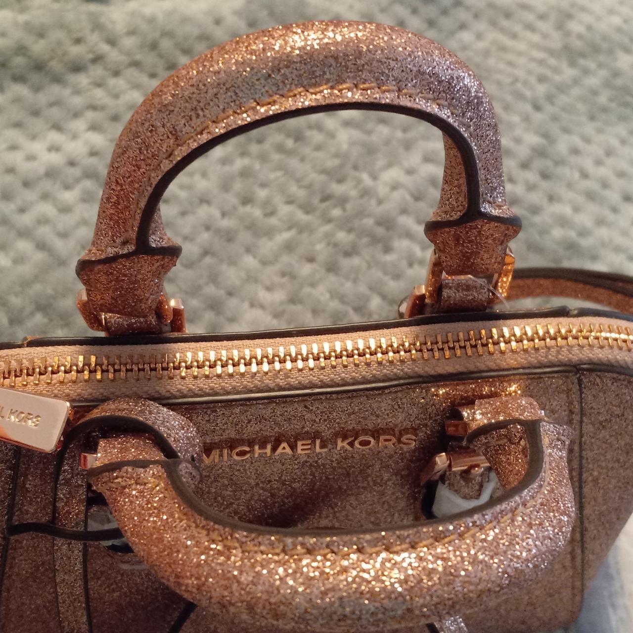 Michael kors rose gold crossbody purse hotsell