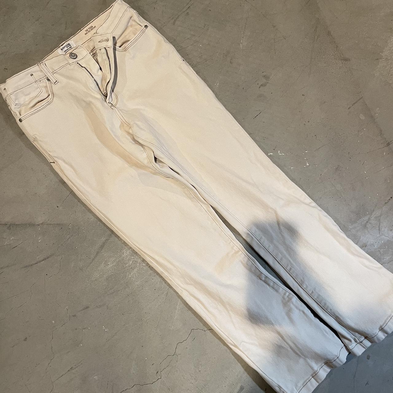 Ladies cream outlet jeans