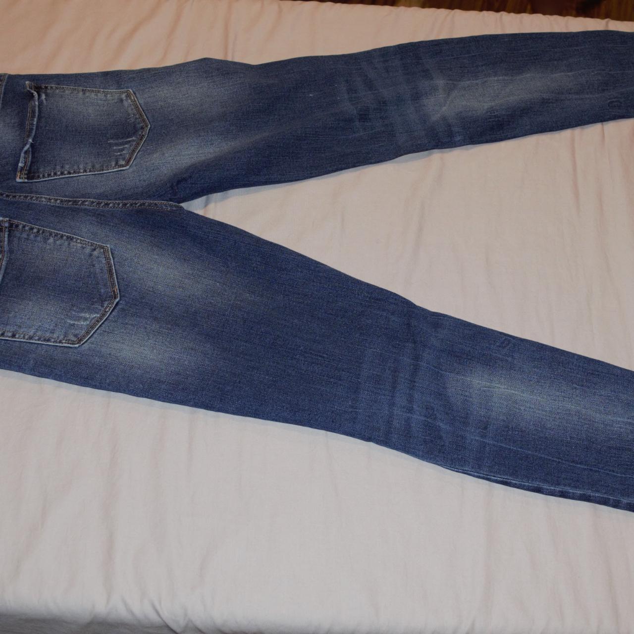 #new #jeans #ripped #midrise brand new. size7,... - Depop