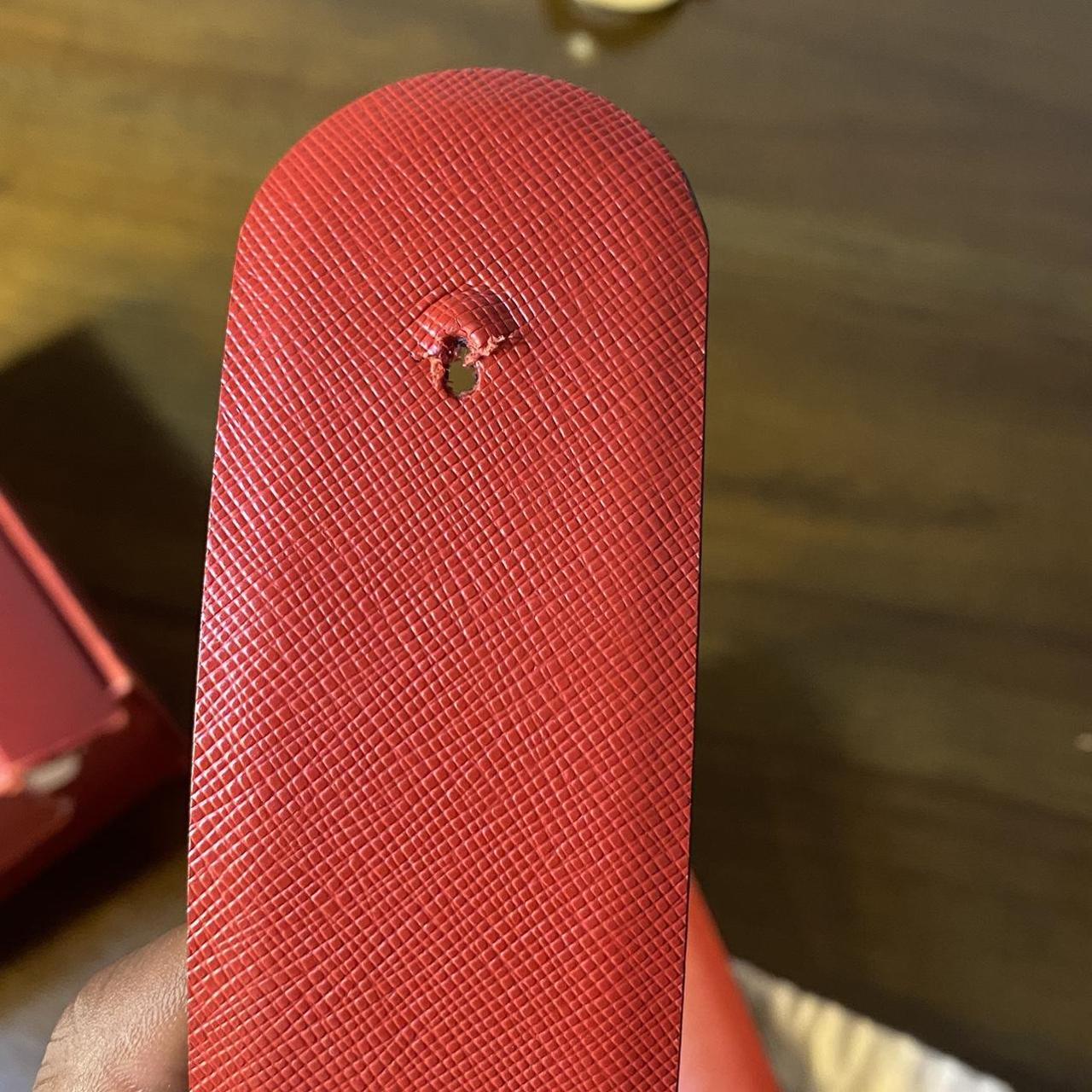 mens red ferragamo belt