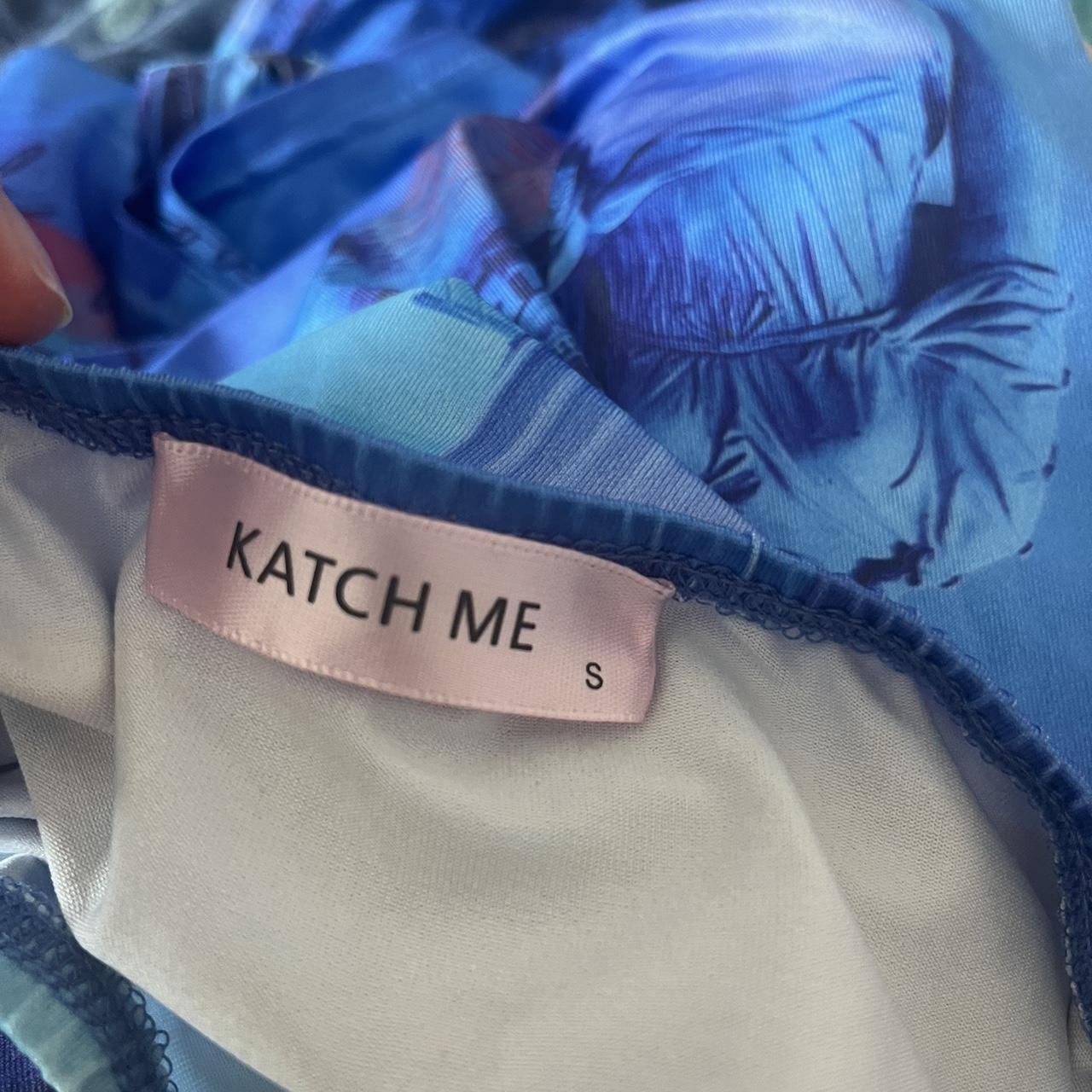 Katch me blue co ord Size small Worn once Condition... Depop