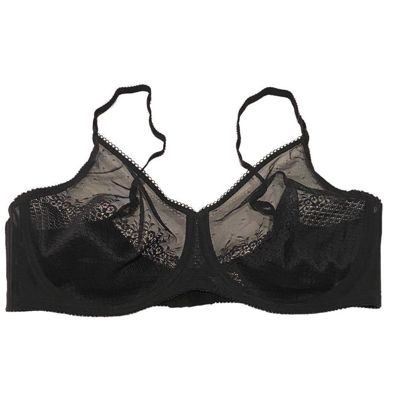 Chantelle black unlined lace full coverage Tamaris... Depop