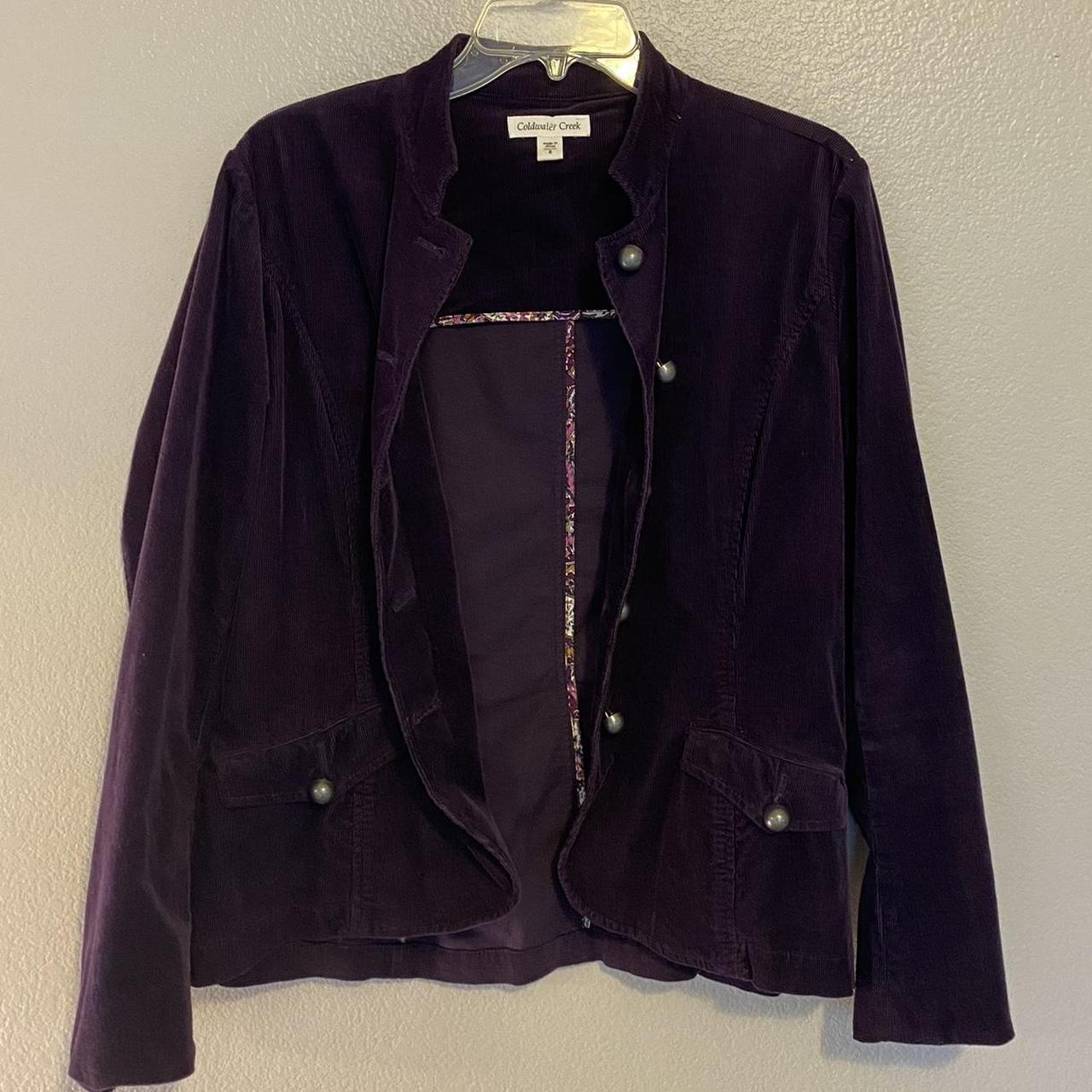 Coldwater Creek Women's Purple Jacket | Depop