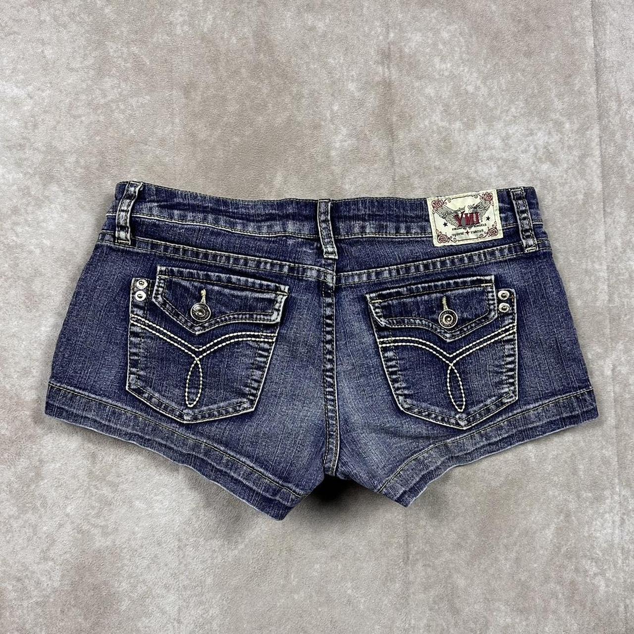 YMI Jeans Women's Navy Shorts | Depop