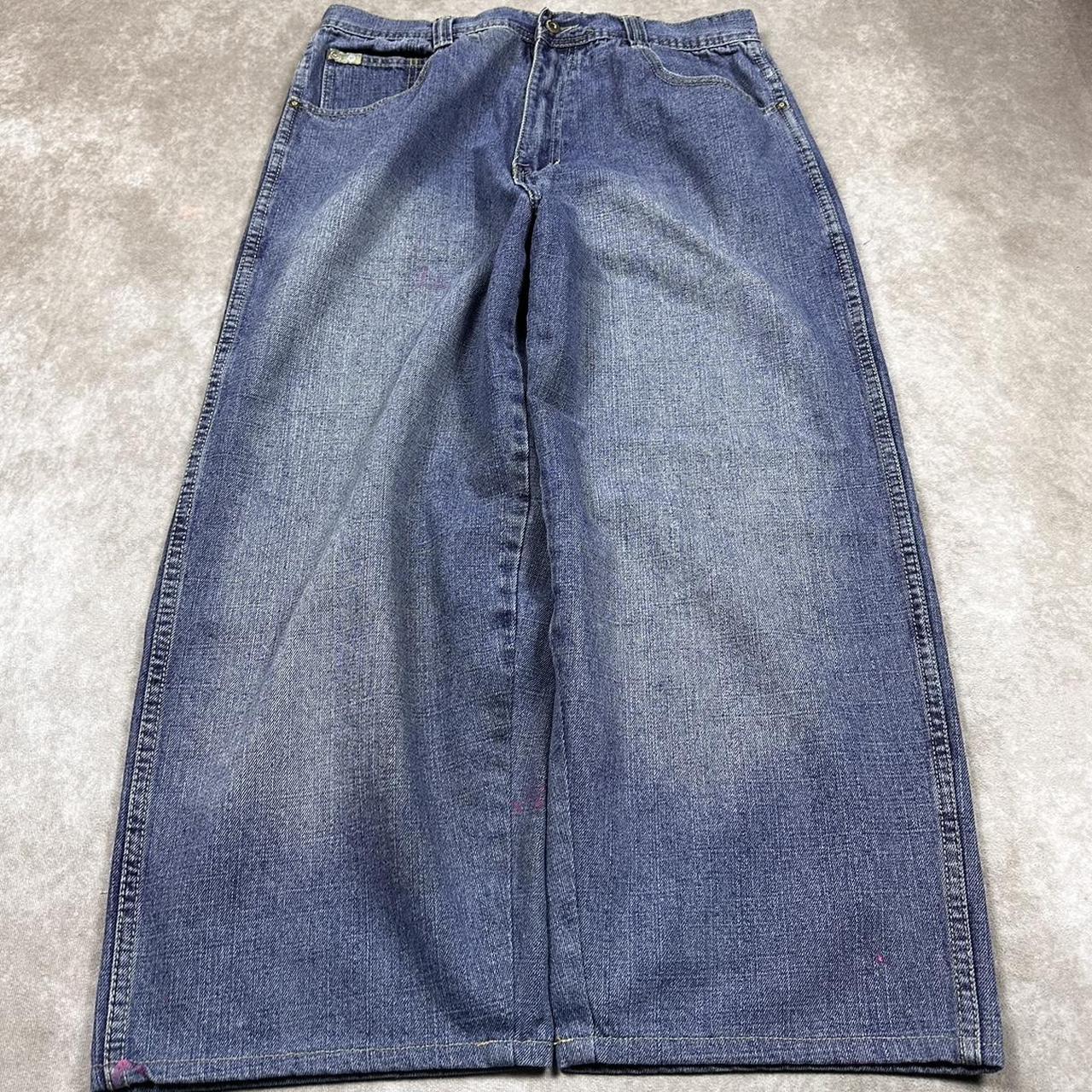 Y2K Baggy SouthPole Jeans Simple Blue Wash W/... - Depop