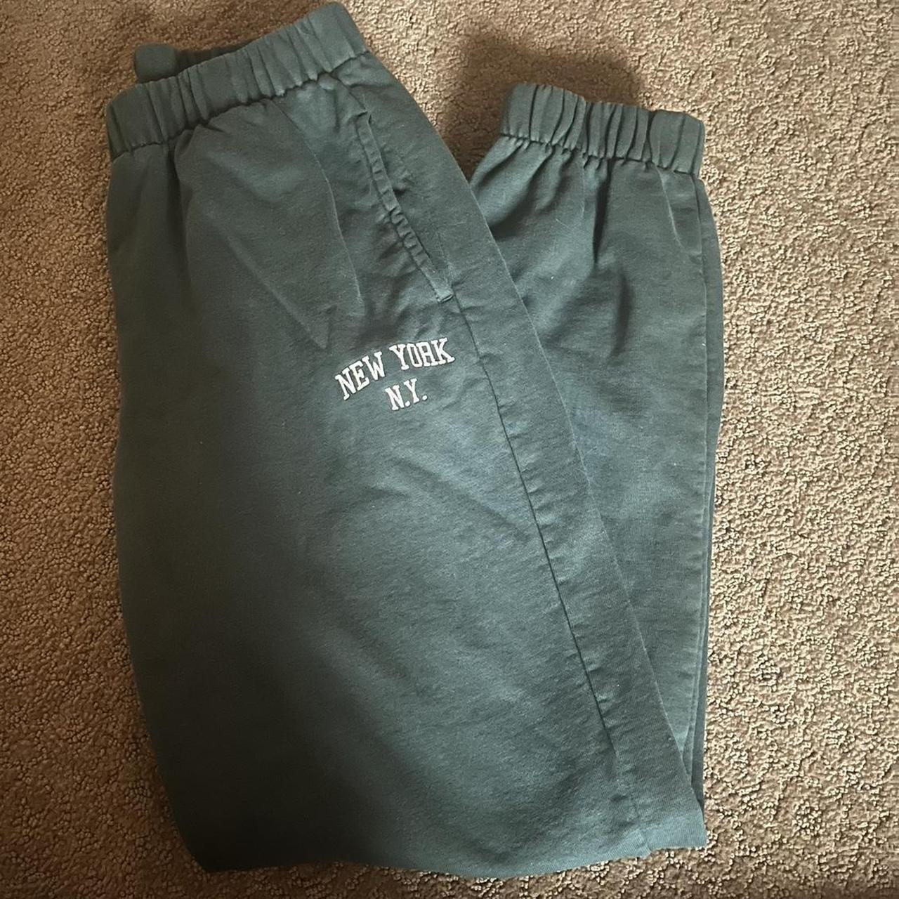 Brandy Melville green sweatpants no flaws Depop