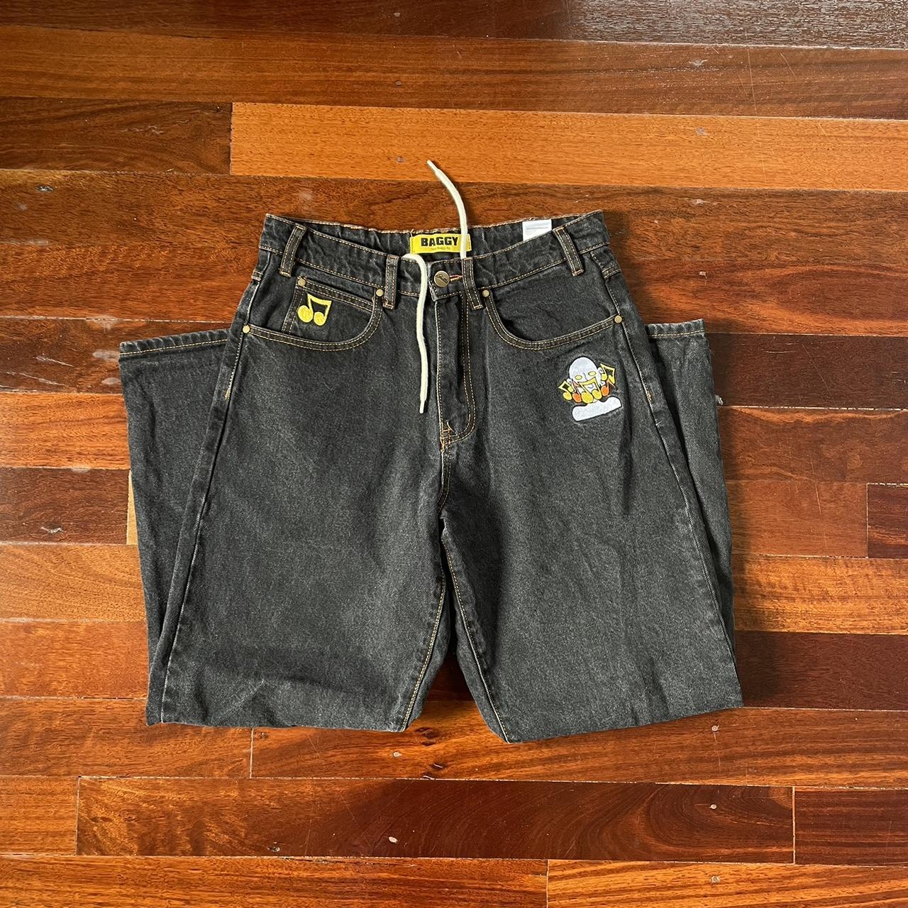 BUTTER GOODS PANTS Dark denim Size 28 Perfect... Depop