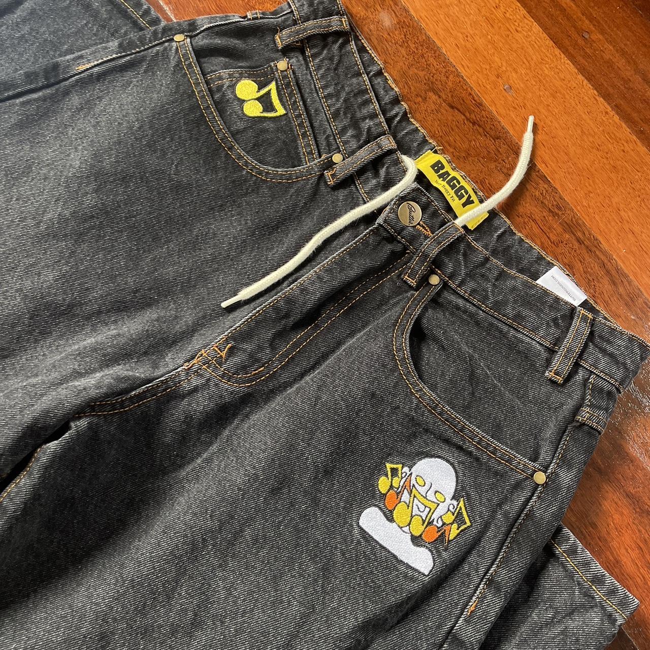 BUTTER GOODS PANTS Dark denim Size 28 Perfect... Depop