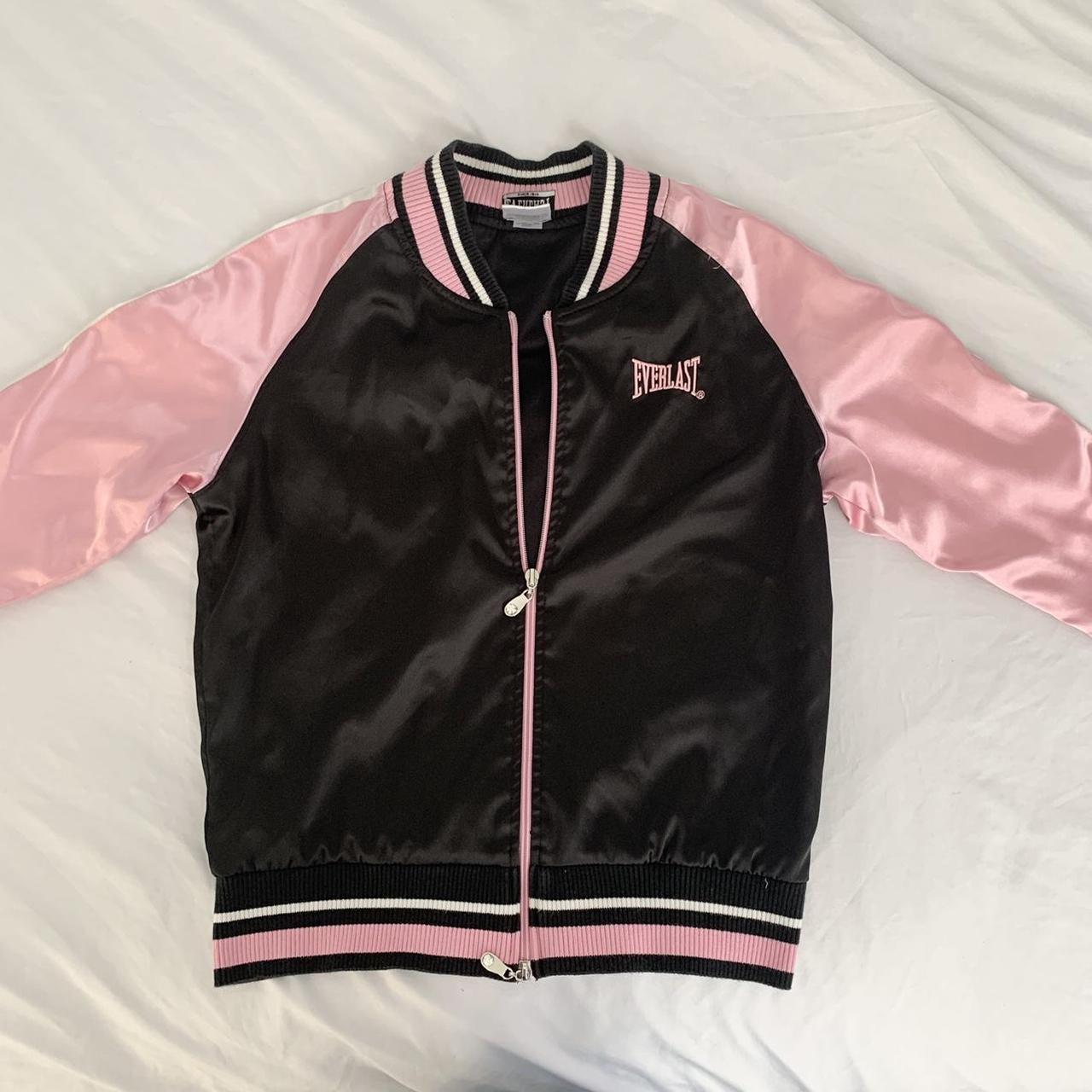 Everlast Women's Pink and Black Jacket | Depop